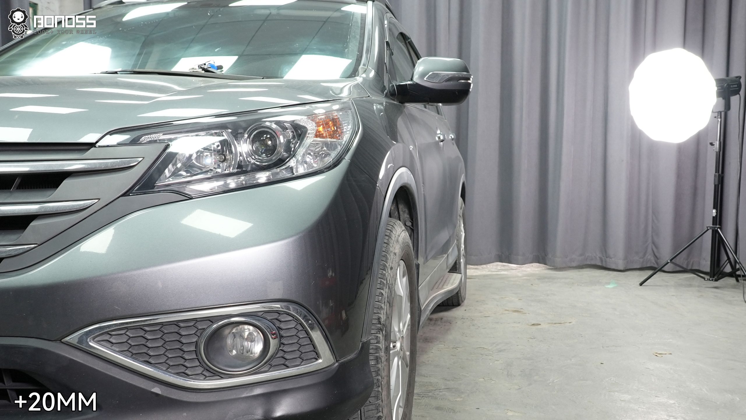 BONOSS Forged Active Cooling 2013 Honda CR-V Wheel Spacers Front 20mm Rear 30mm Before and After (3)