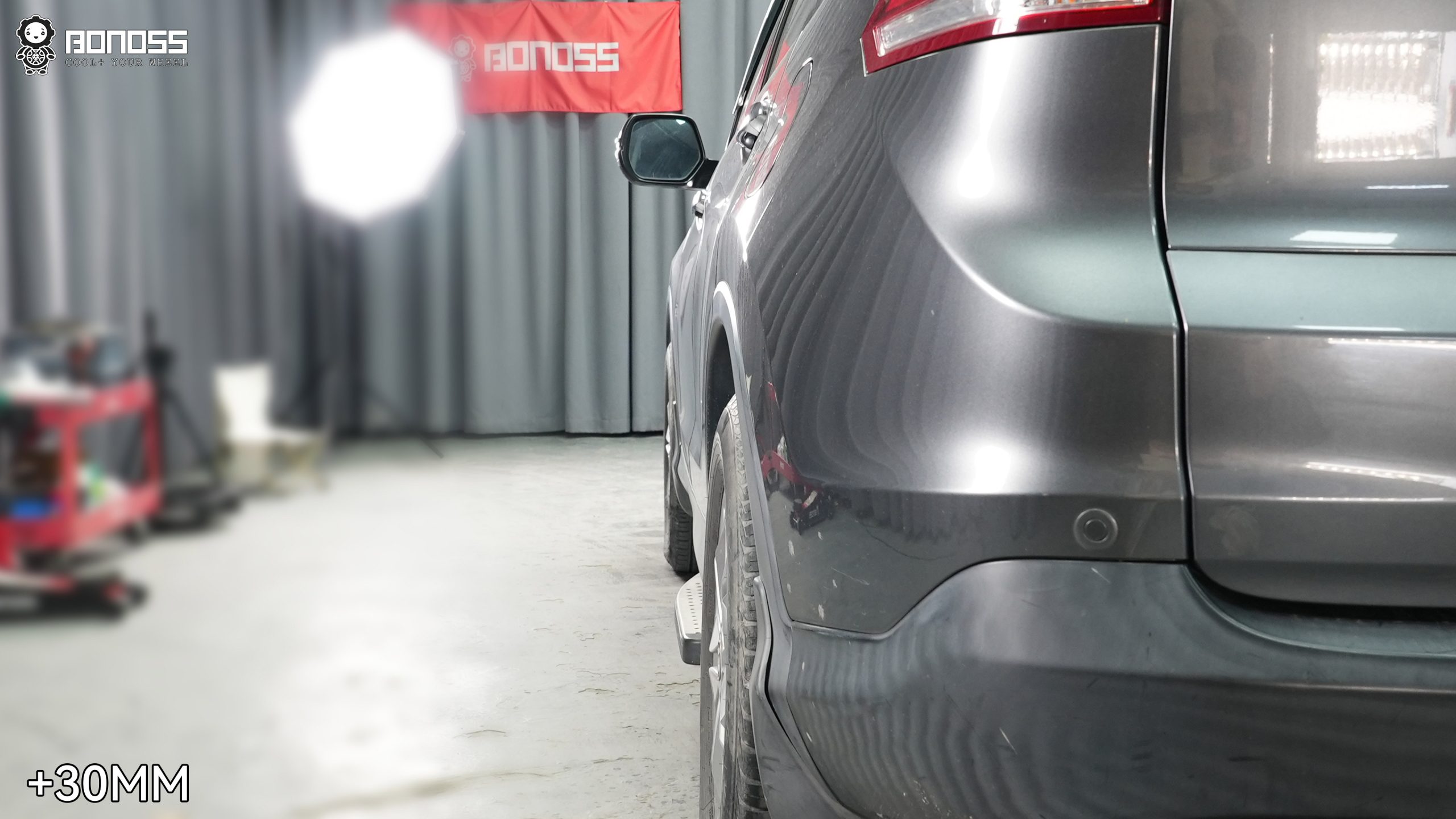 BONOSS Forged Active Cooling 2013 Honda CR-V Wheel Spacers Front 20mm Rear 30mm Before and After (5)