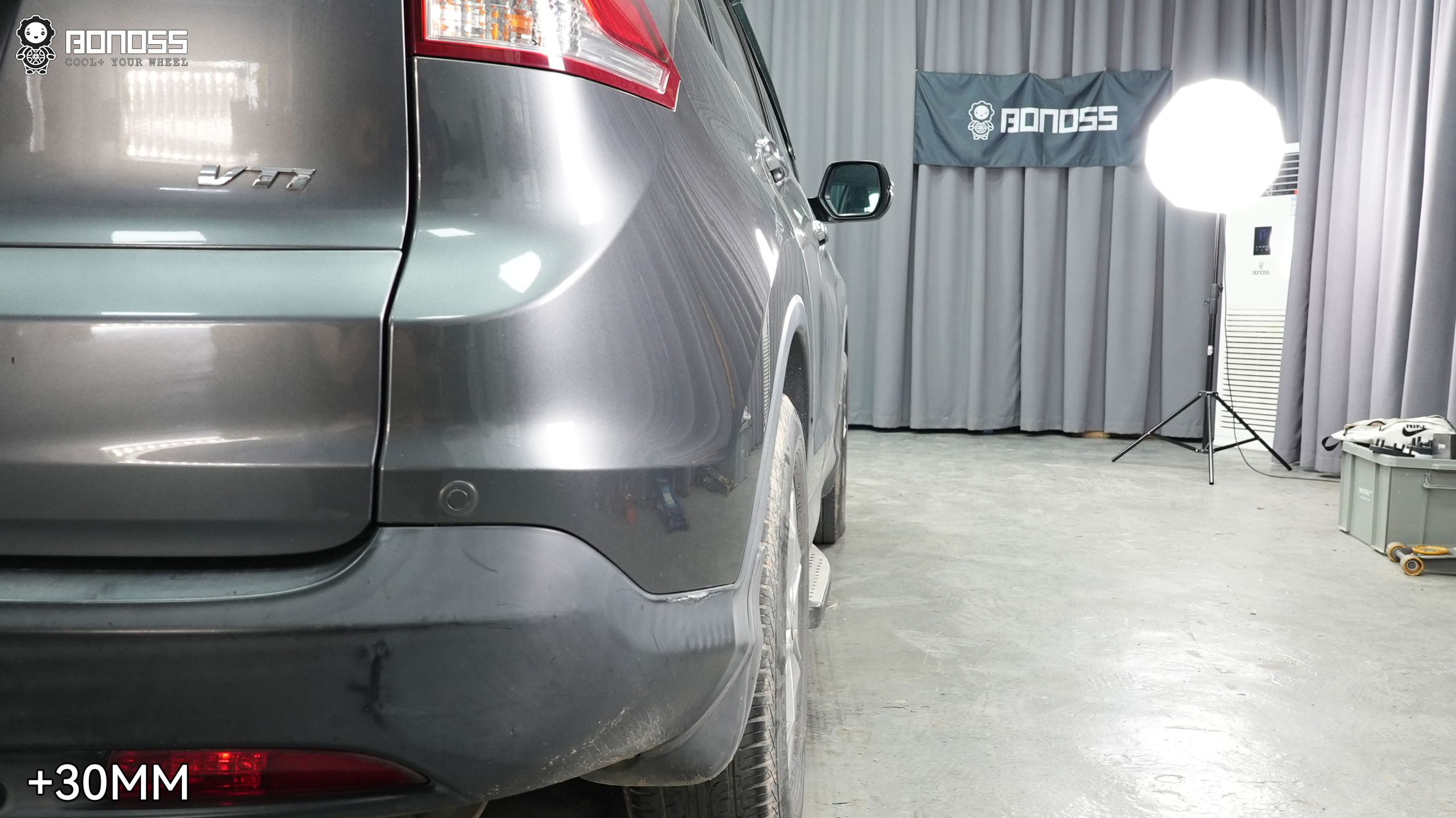 BONOSS Forged Active Cooling 2013 Honda CR-V Wheel Spacers Front 20mm Rear 30mm Before and After (6)