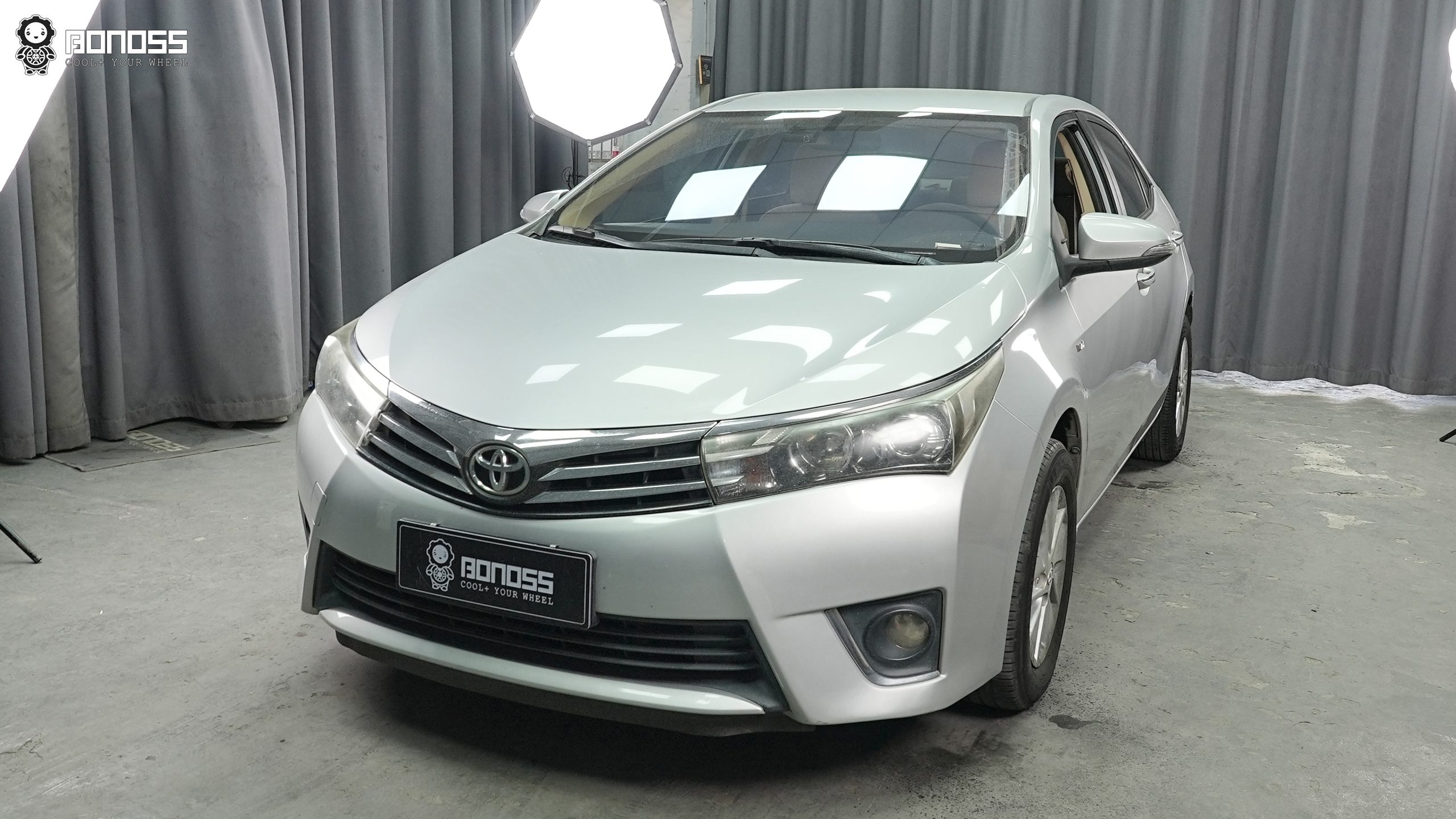 BONOSS Forged Active Cooling 2014 Toyota Corolla Wheel Spacers Front 20mm Rear 25mm Before and After (2)