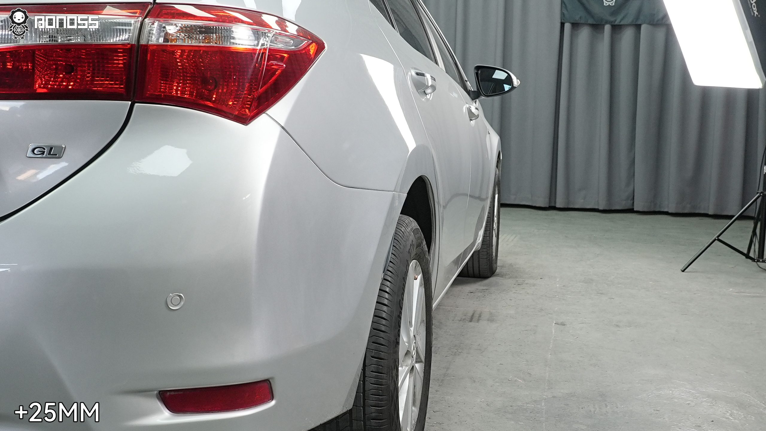 BONOSS Forged Active Cooling 2014 Toyota Corolla Wheel Spacers Front 20mm Rear 25mm Before and After (6)