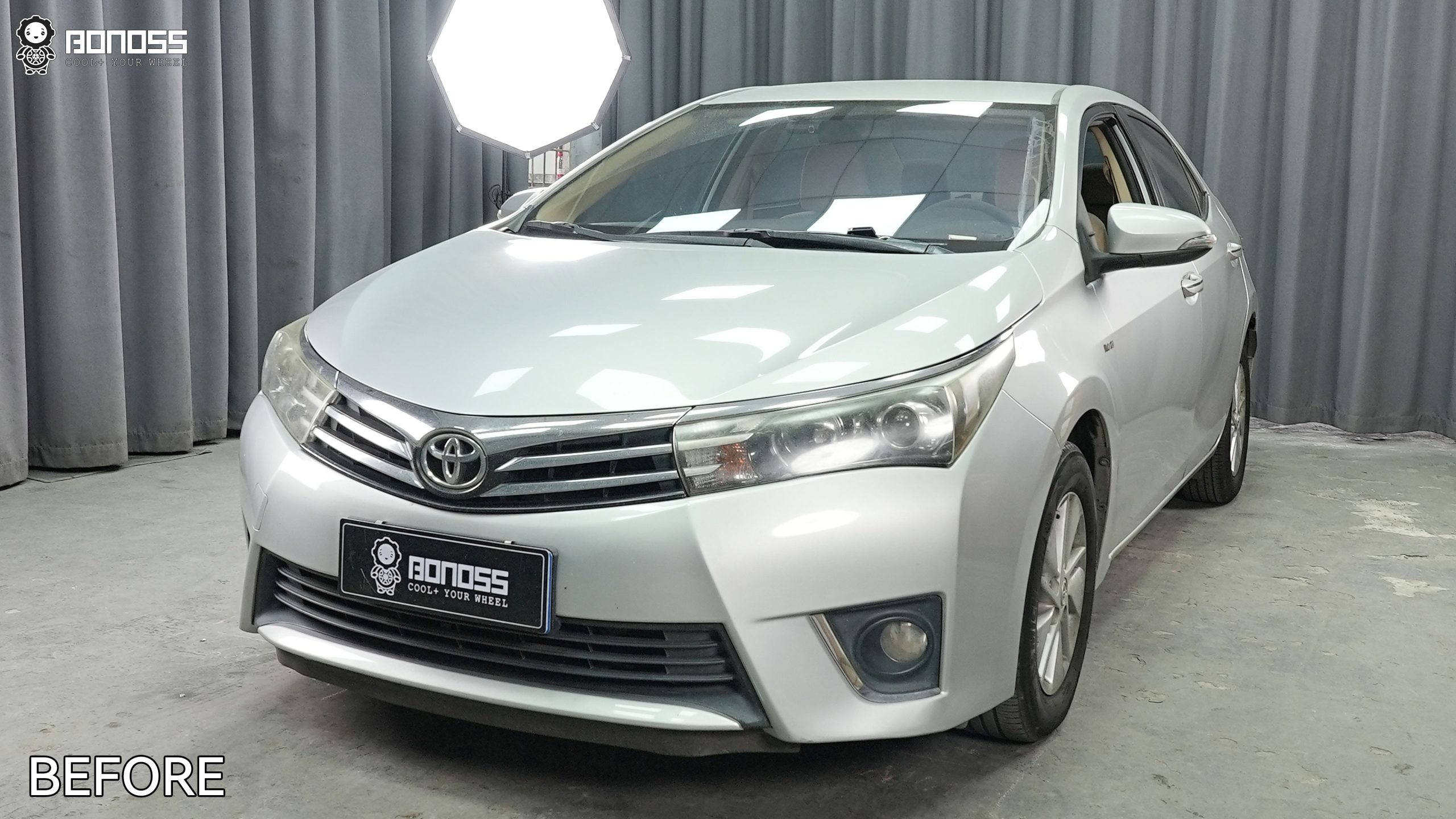 BONOSS Forged Active Cooling 2014 Toyota Corolla Wheel Spacers Front 20mm Rear 25mm Before and After (7)