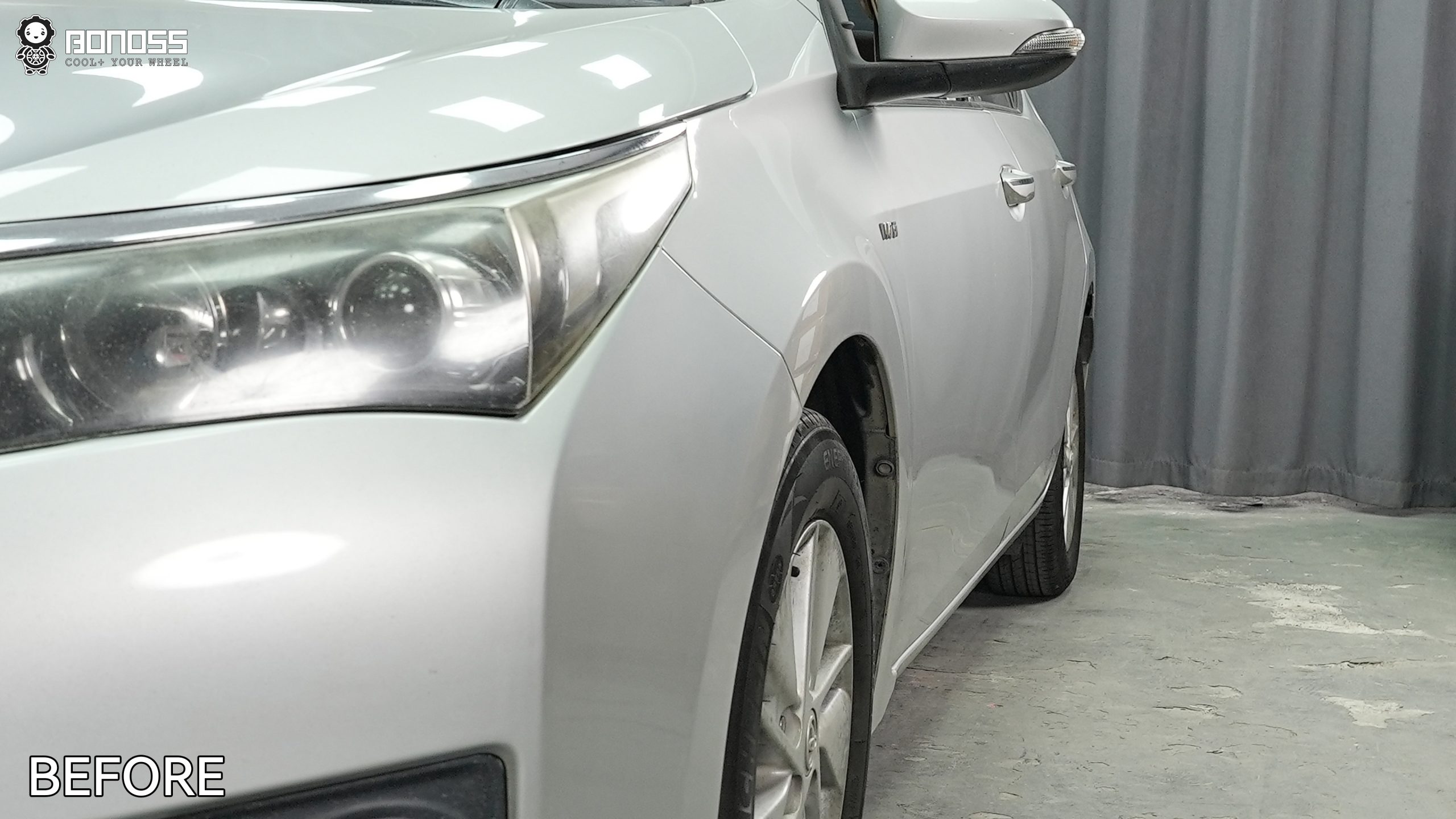 BONOSS Forged Active Cooling 2014 Toyota Corolla Wheel Spacers Front 20mm Rear 25mm Before and After (8)