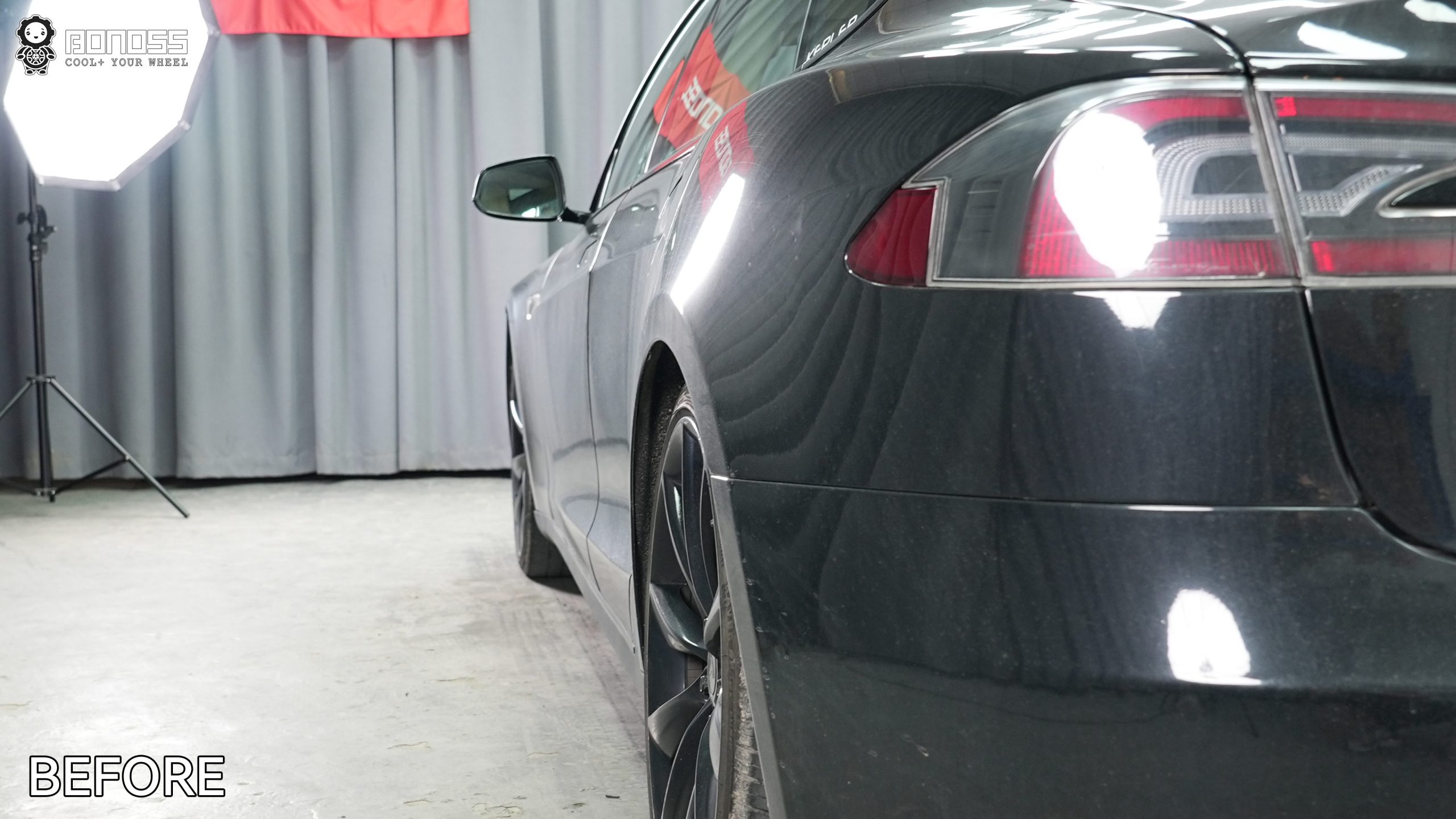 BONOSS Forged Active Cooling 2015 Tesla Model S Wheel Spacers Front 20mm Rear 25mm Before and After (10)