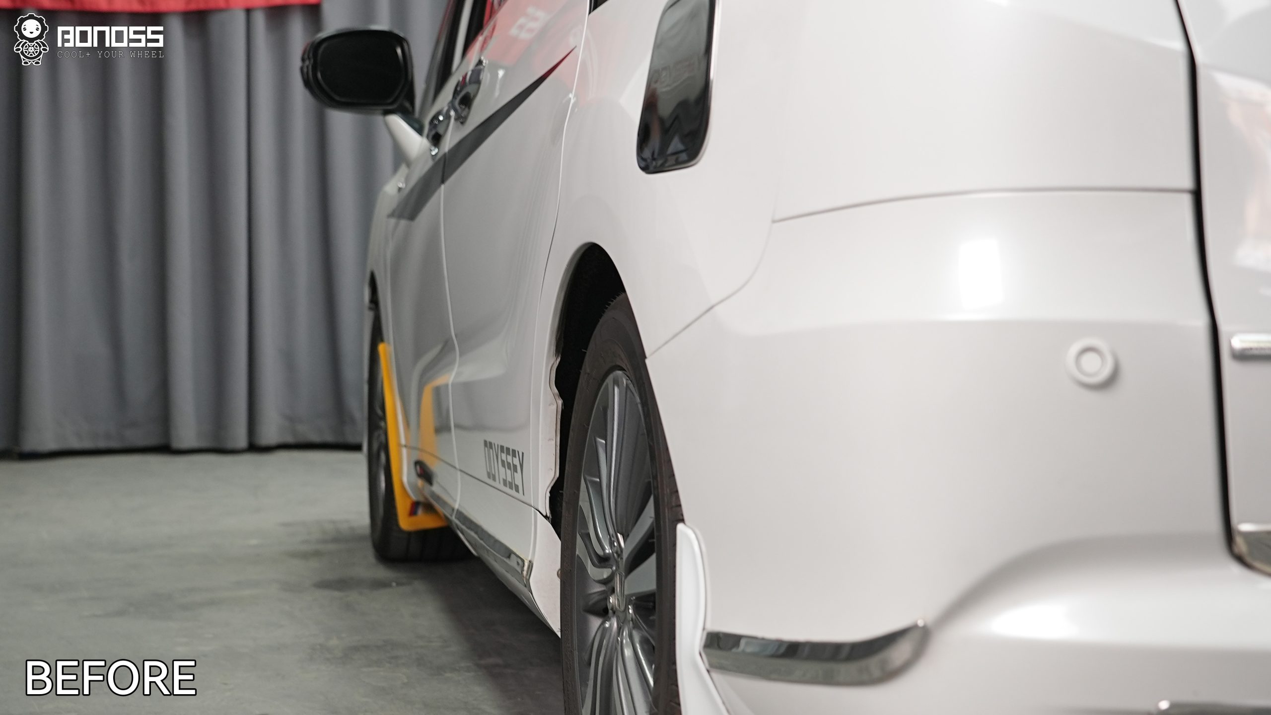 BONOSS Forged Active Cooling 2019 Honda Odyssey Wheel Spacers Front 20mm Rear 25mm Before and After (10)