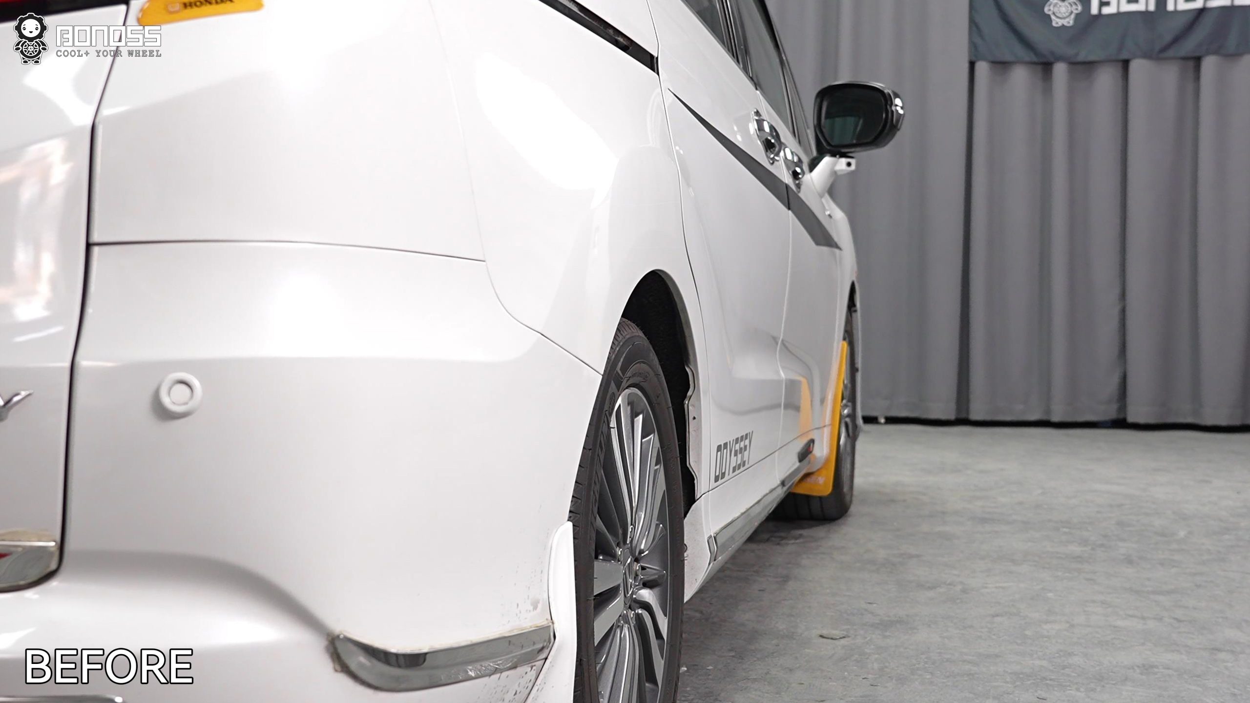 BONOSS Forged Active Cooling 2019 Honda Odyssey Wheel Spacers Front 20mm Rear 25mm Before and After (11)