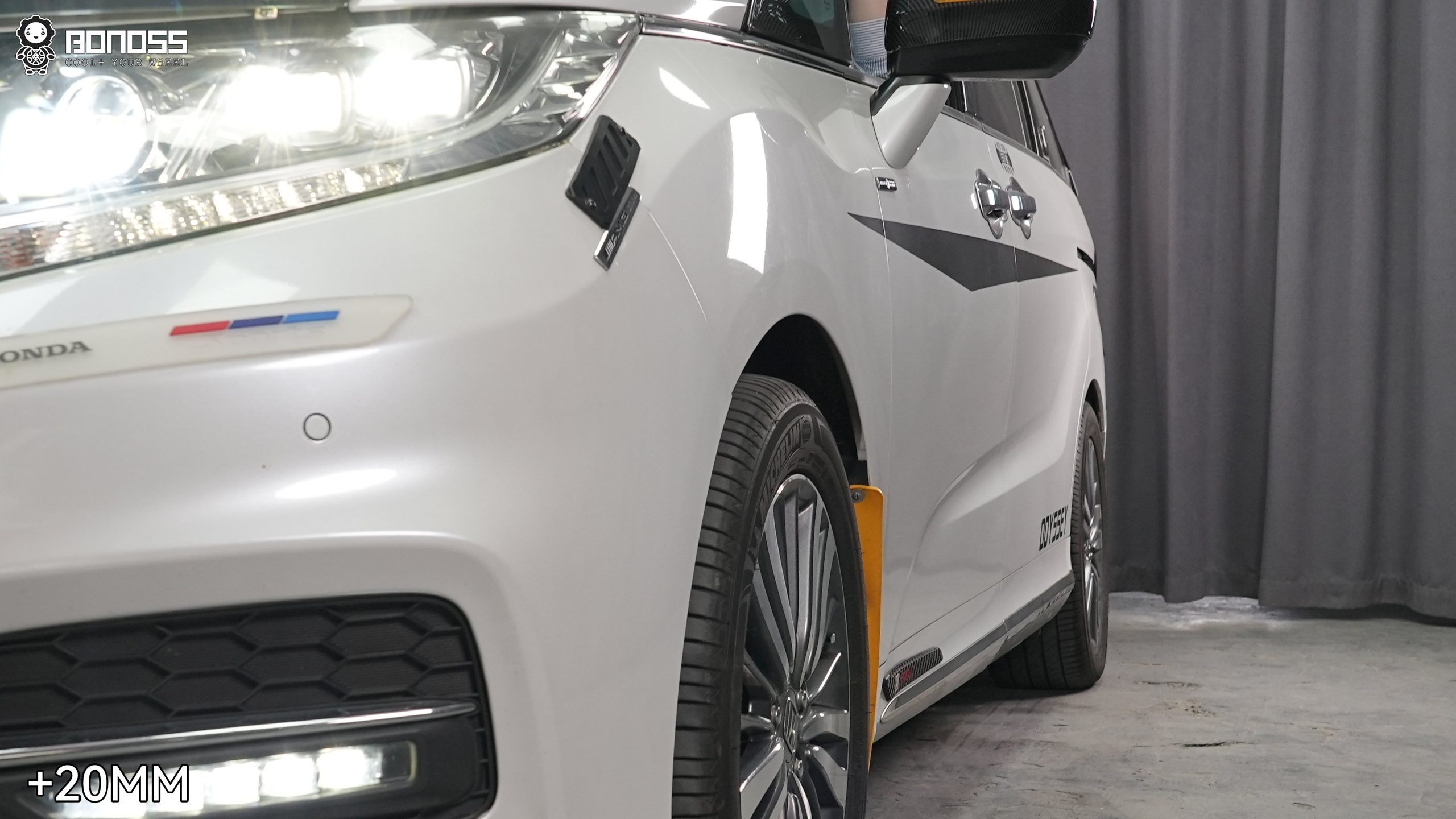 BONOSS Forged Active Cooling 2019 Honda Odyssey Wheel Spacers Front 20mm Rear 25mm Before and After (3)