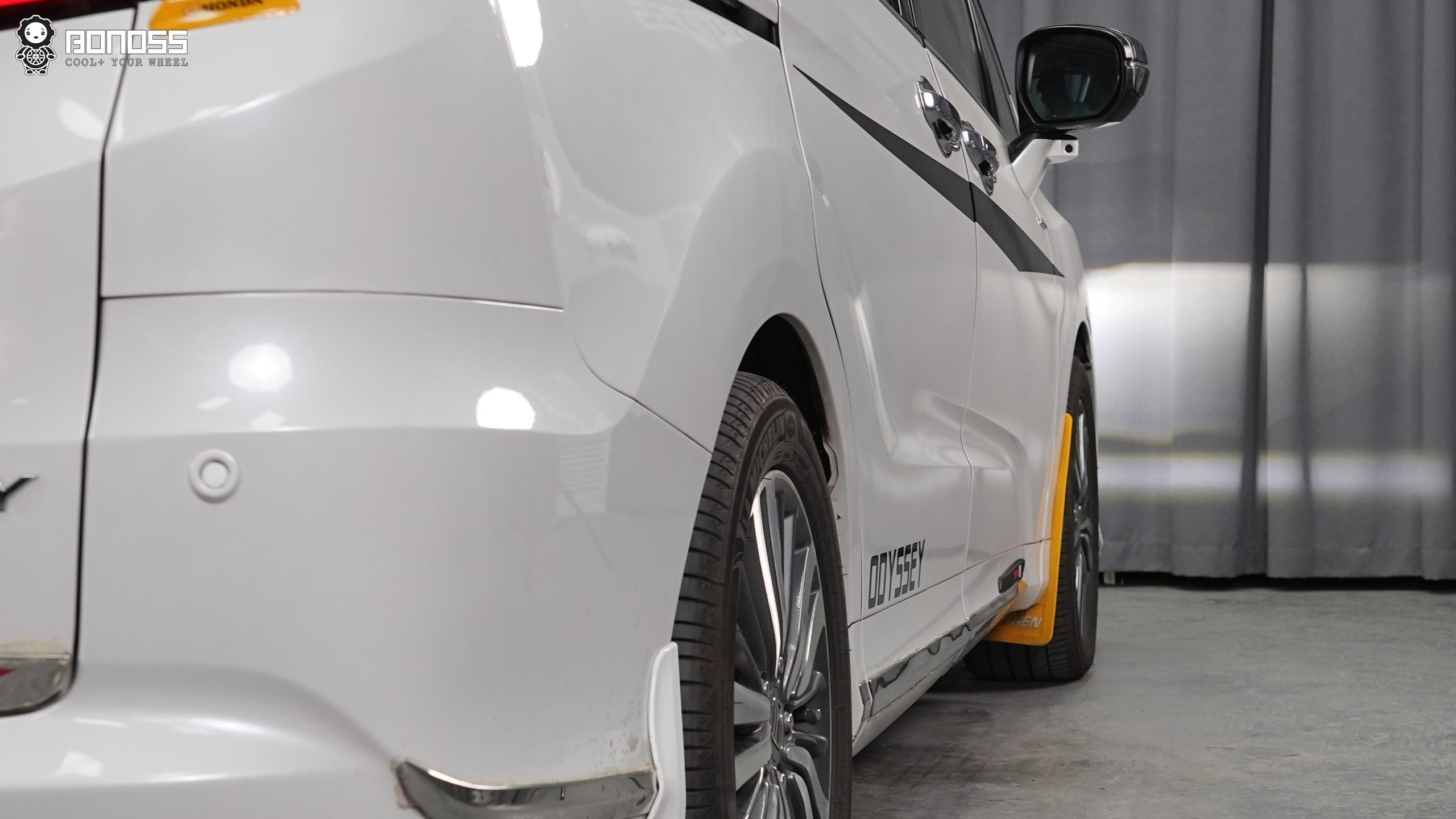 BONOSS Forged Active Cooling 2019 Honda Odyssey Wheel Spacers Front 20mm Rear 25mm Before and After (6)