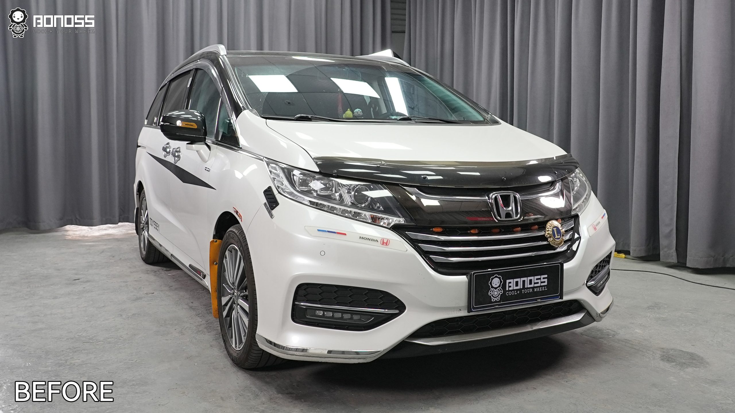 BONOSS Forged Active Cooling 2019 Honda Odyssey Wheel Spacers Front 20mm Rear 25mm Before and After (7)