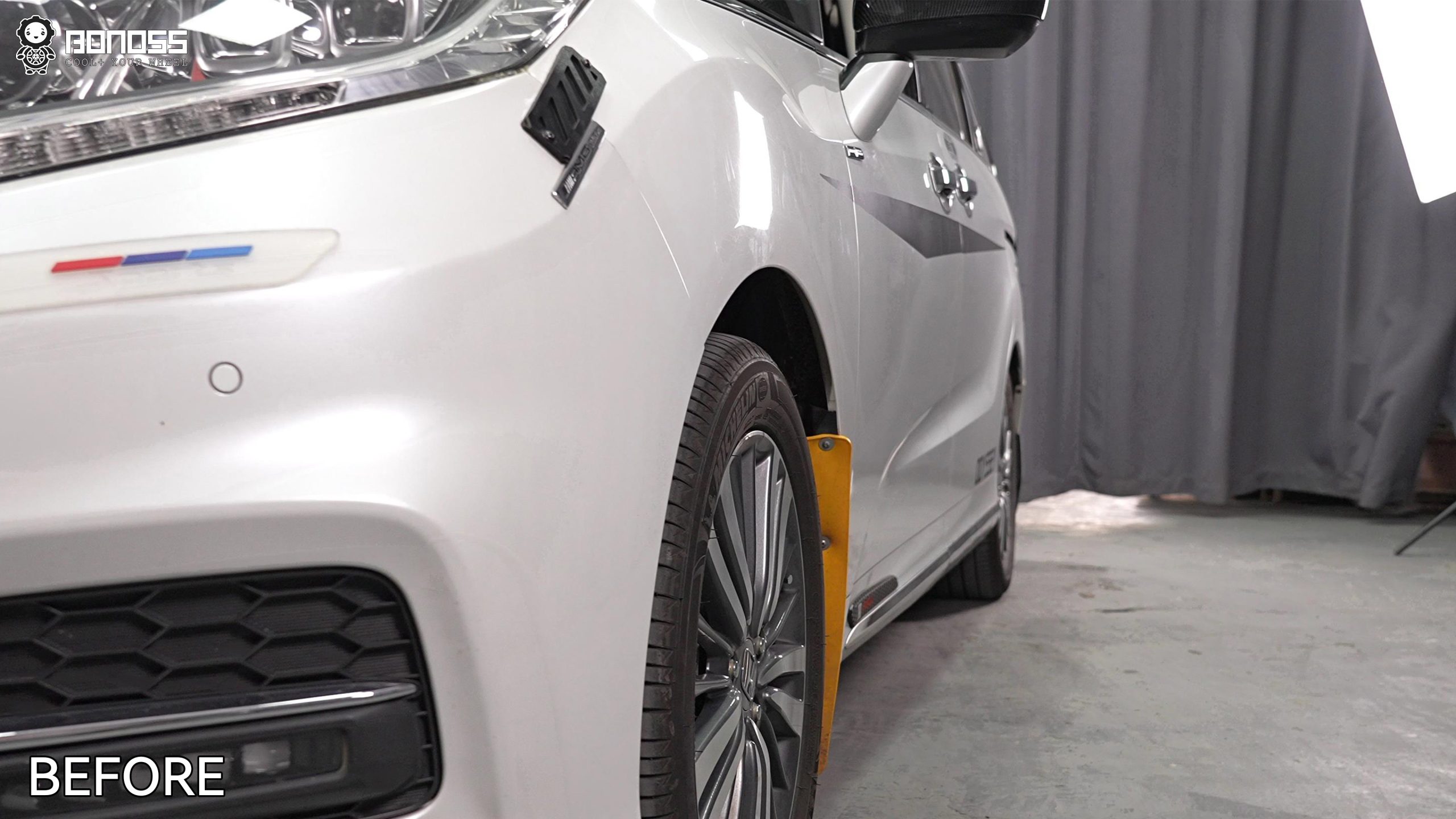 BONOSS Forged Active Cooling 2019 Honda Odyssey Wheel Spacers Front 20mm Rear 25mm Before and After (8)