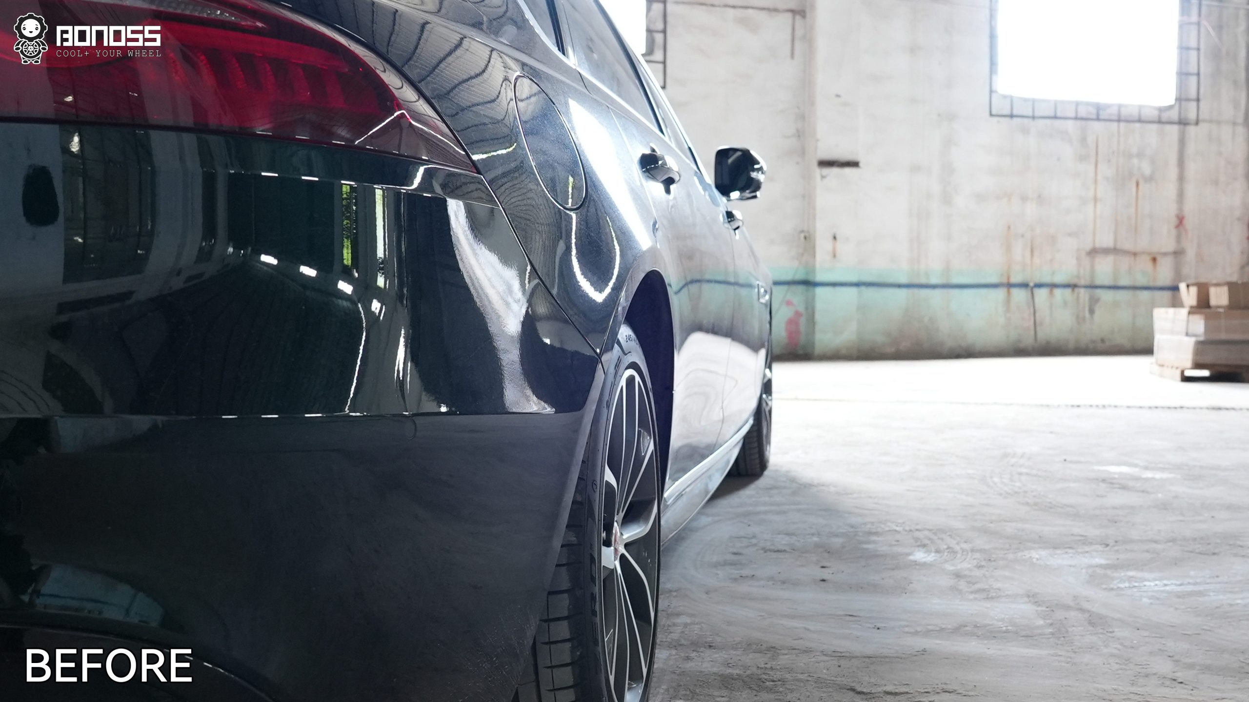 BONOSS Forged Active Cooling 2022 Jaguar XF Wheel Spacers Front 15mm Rear 25mm Before and After (11)