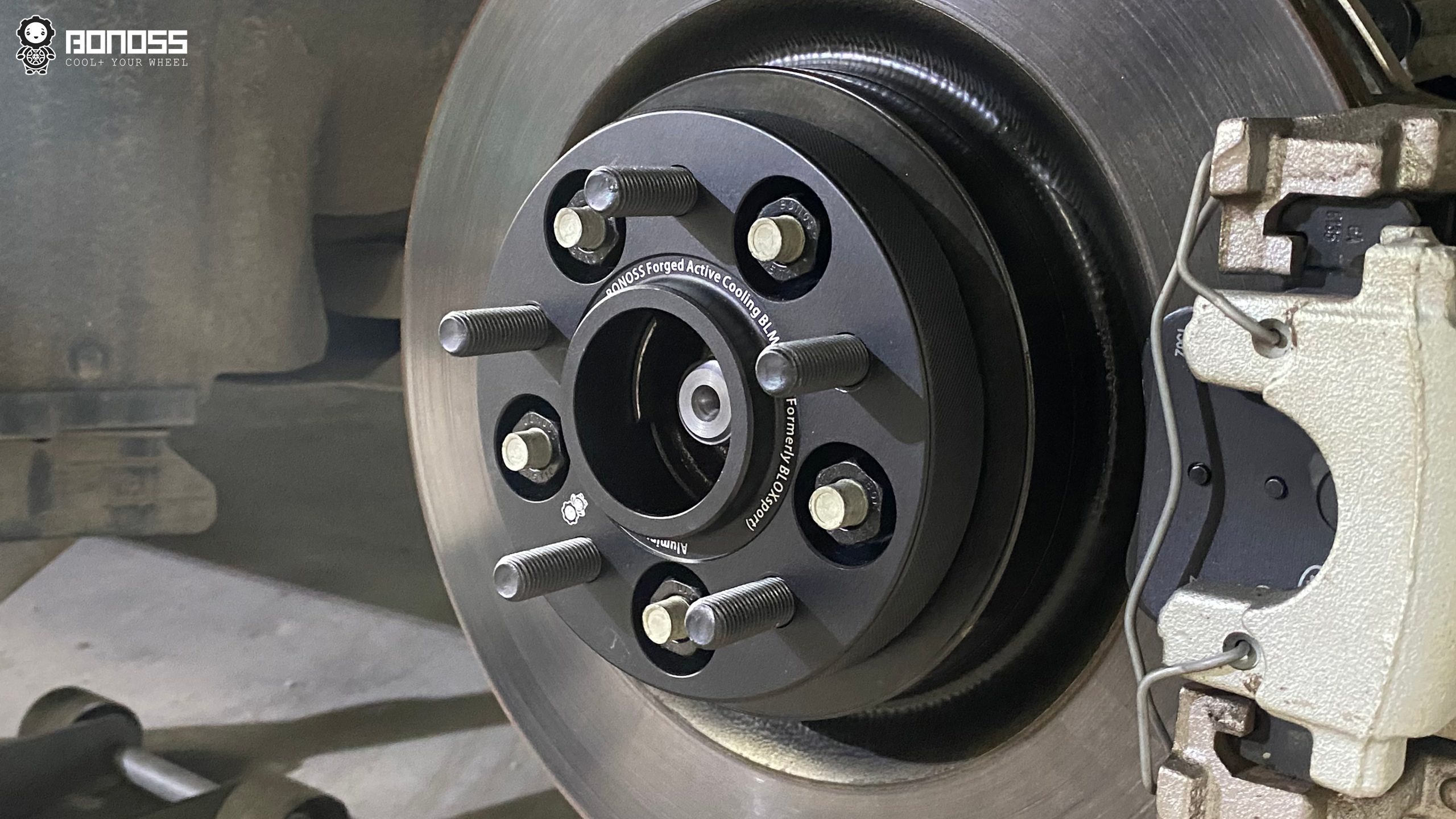 BONOSS Forged Active Cooling 2022 Jaguar XF Wheel Spacers Front 15mm Rear 25mm Before and After (14)