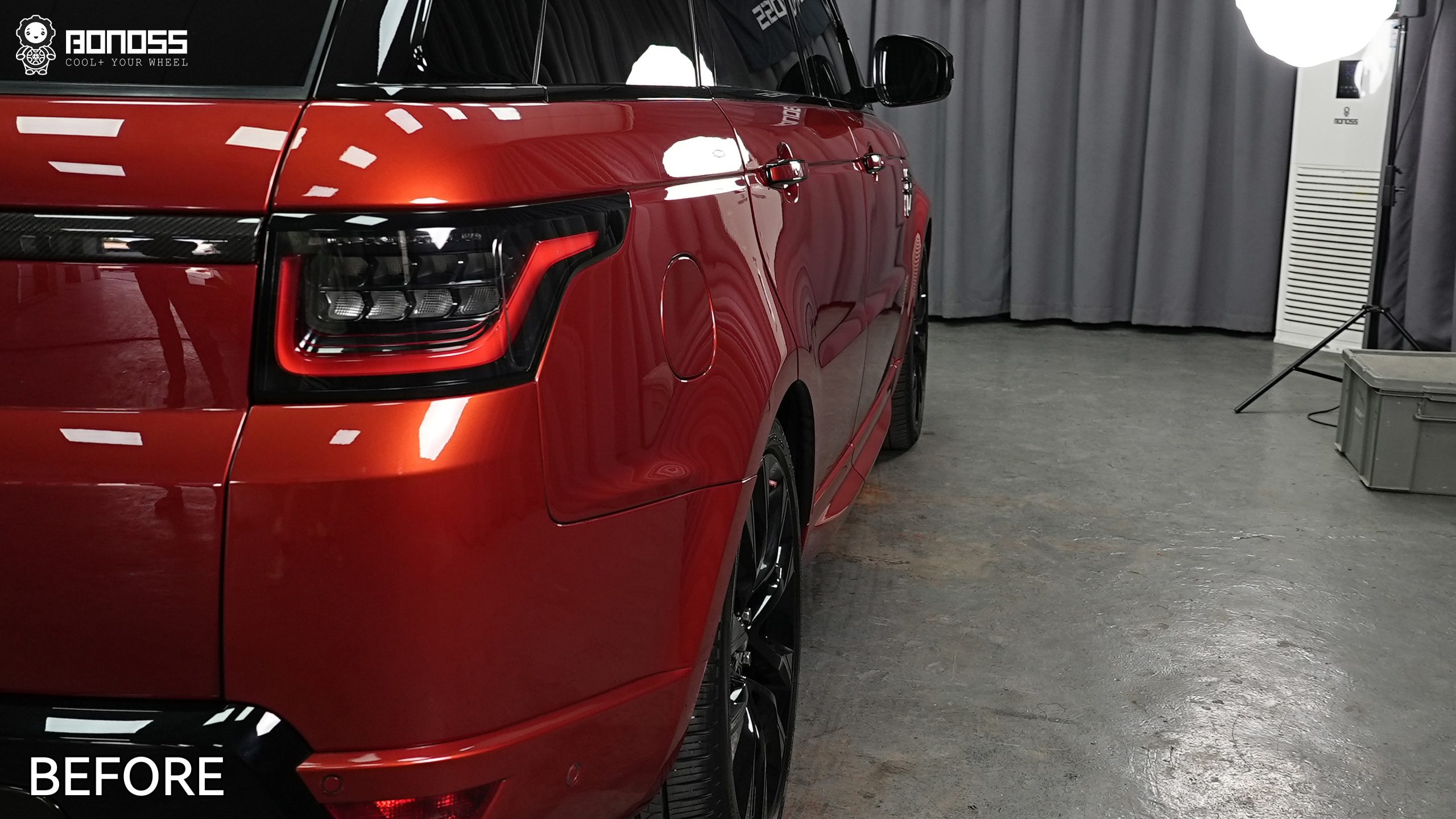 BONOSS Forged Active Cooling 2022 Land Rover Range Rover Sport Wheel Spacers Front 30mm Rear 40mm Before and After (11)