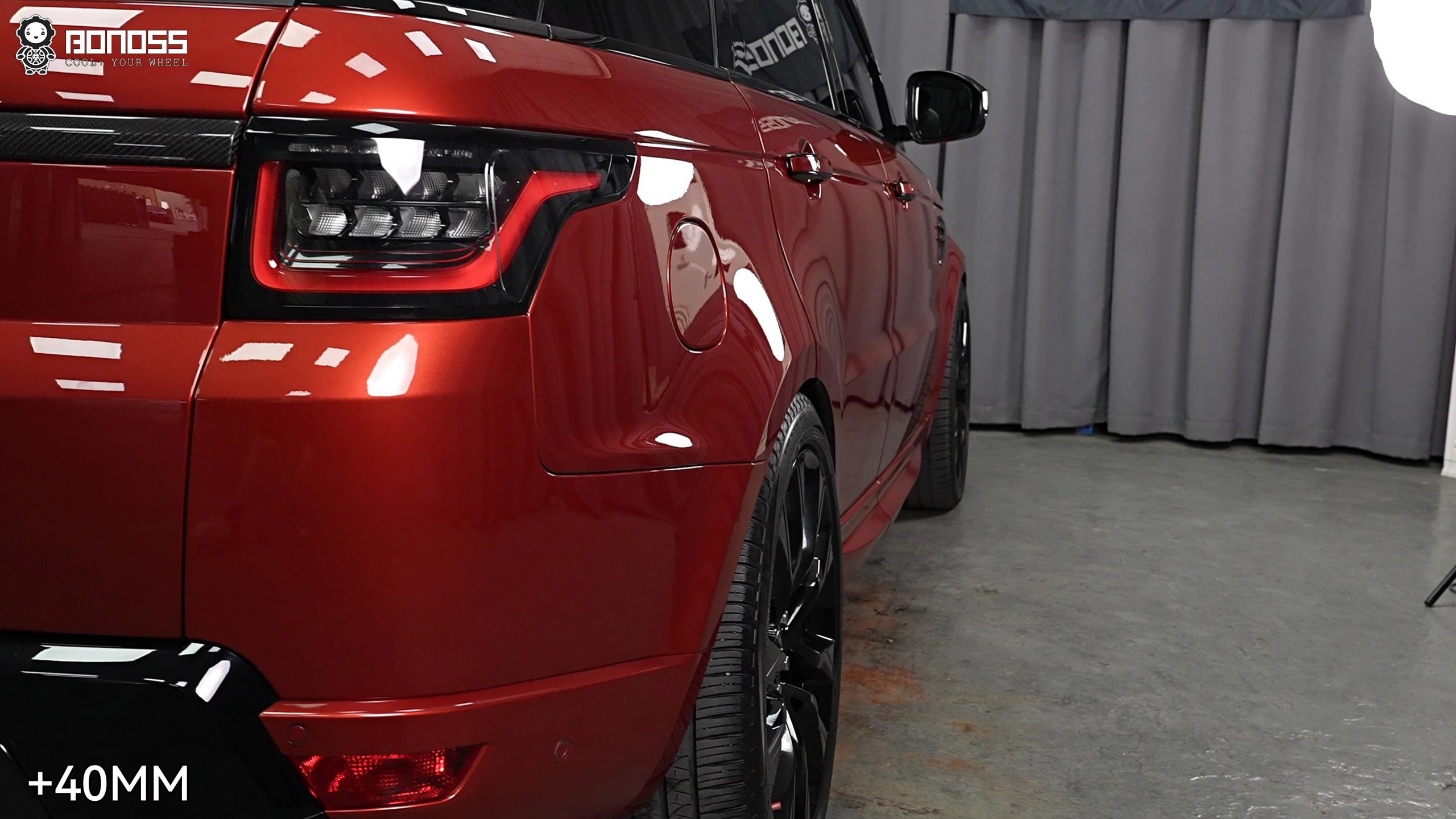 BONOSS Forged Active Cooling 2022 Land Rover Range Rover Sport Wheel Spacers Front 30mm Rear 40mm Before and After (6)