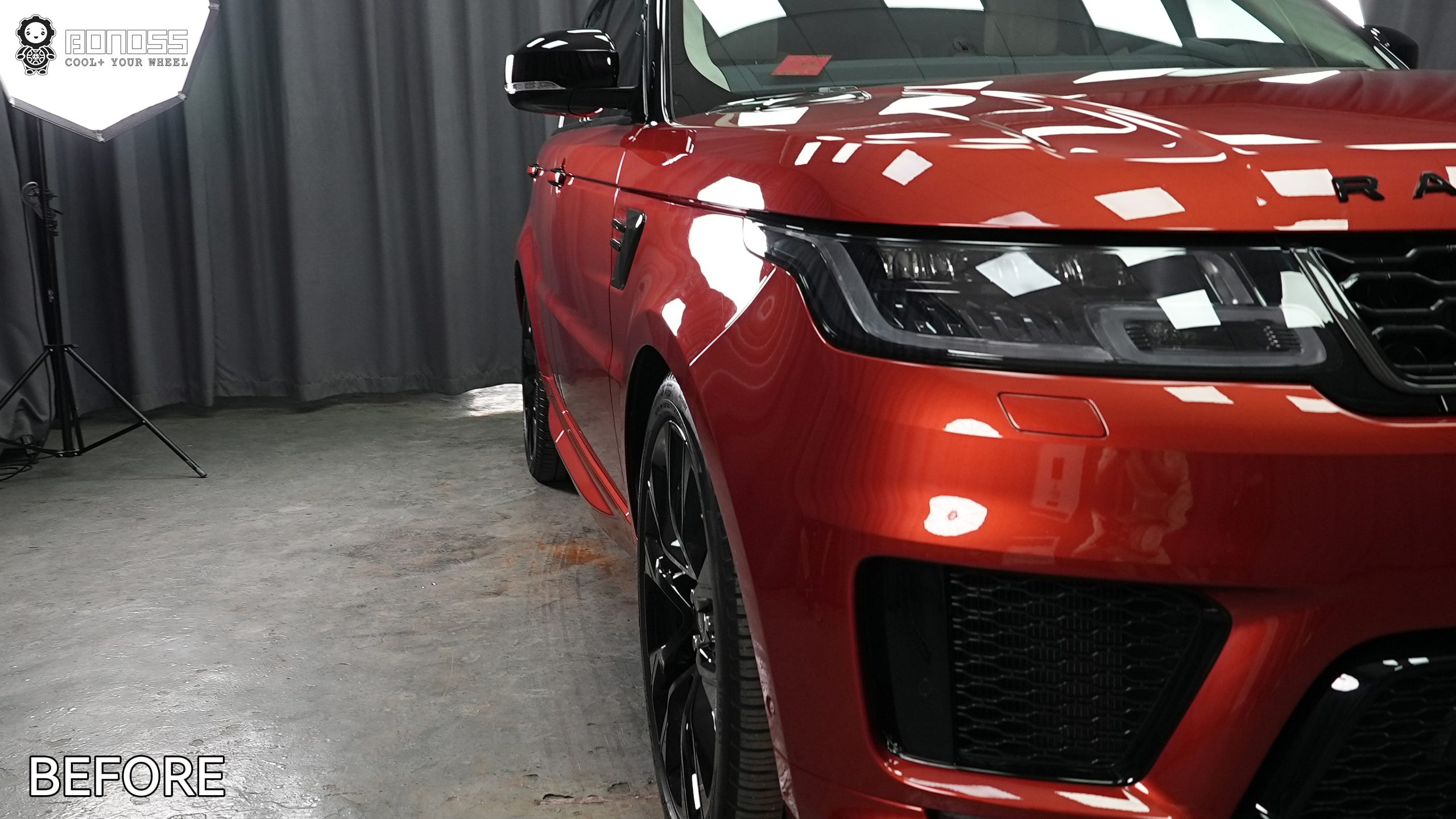 BONOSS Forged Active Cooling 2022 Land Rover Range Rover Sport Wheel Spacers Front 30mm Rear 40mm Before and After (9)