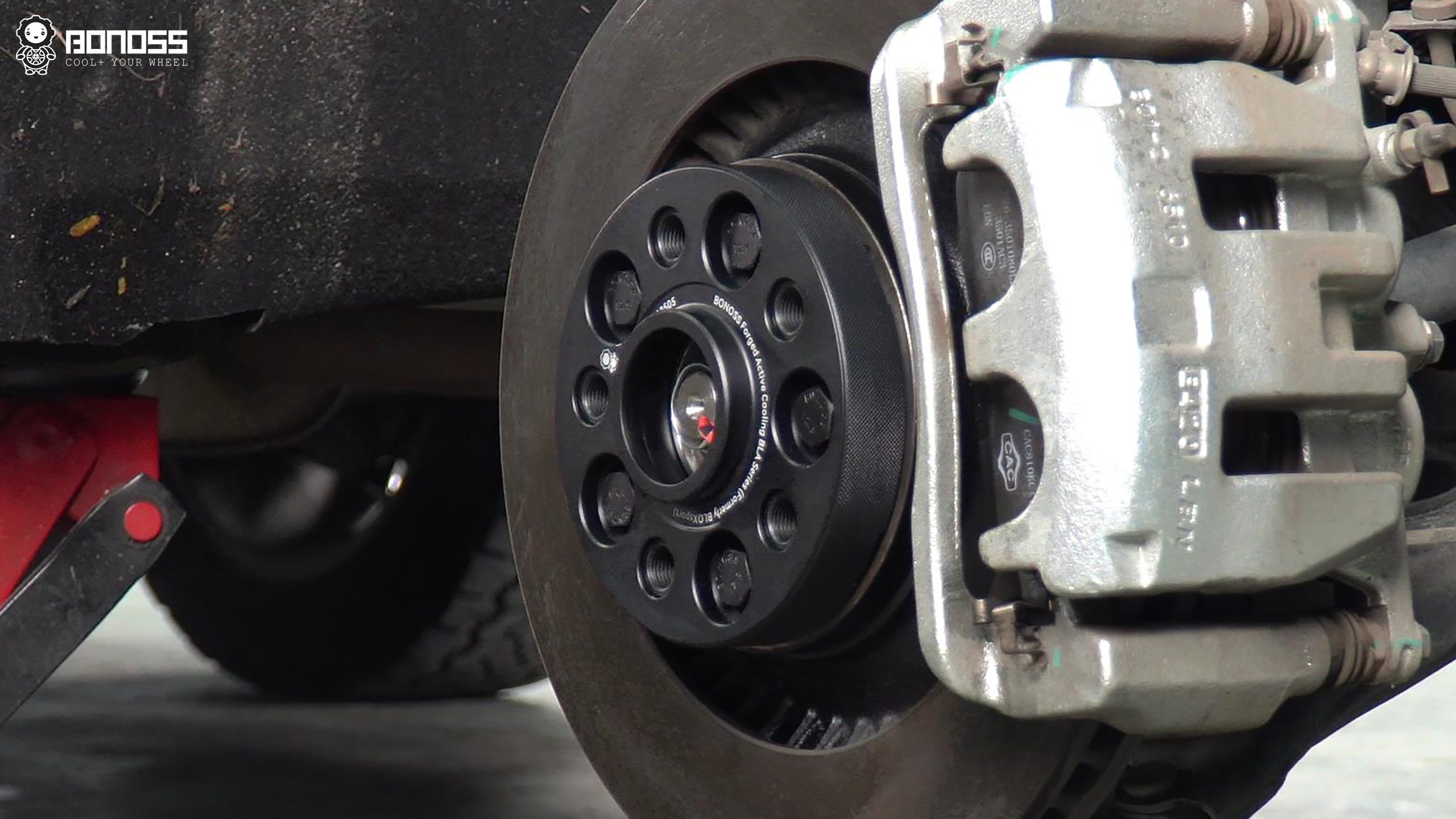 BONOSS Forged Active Cooling 2023 Jetour Traveler Wheel Spacers Front 25mm Rear 25mm Before and After (14)