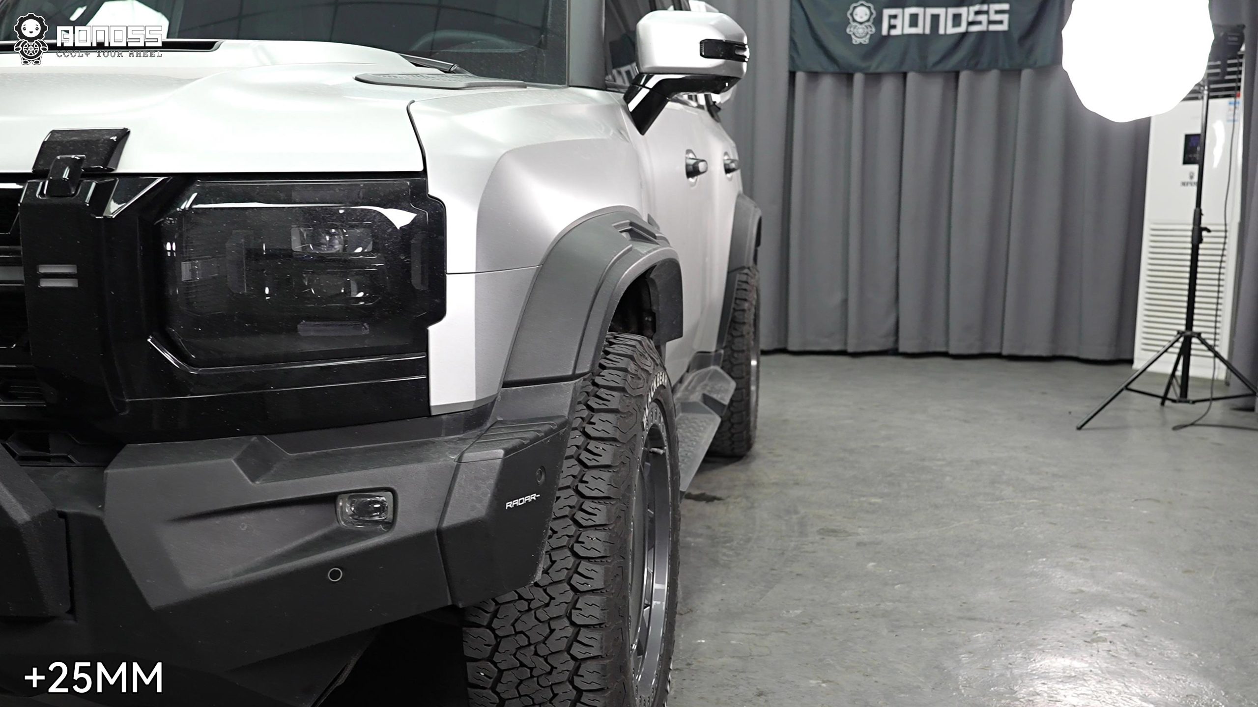 BONOSS Forged Active Cooling 2023 Jetour Traveler Wheel Spacers Front 25mm Rear 25mm Before and After (3)