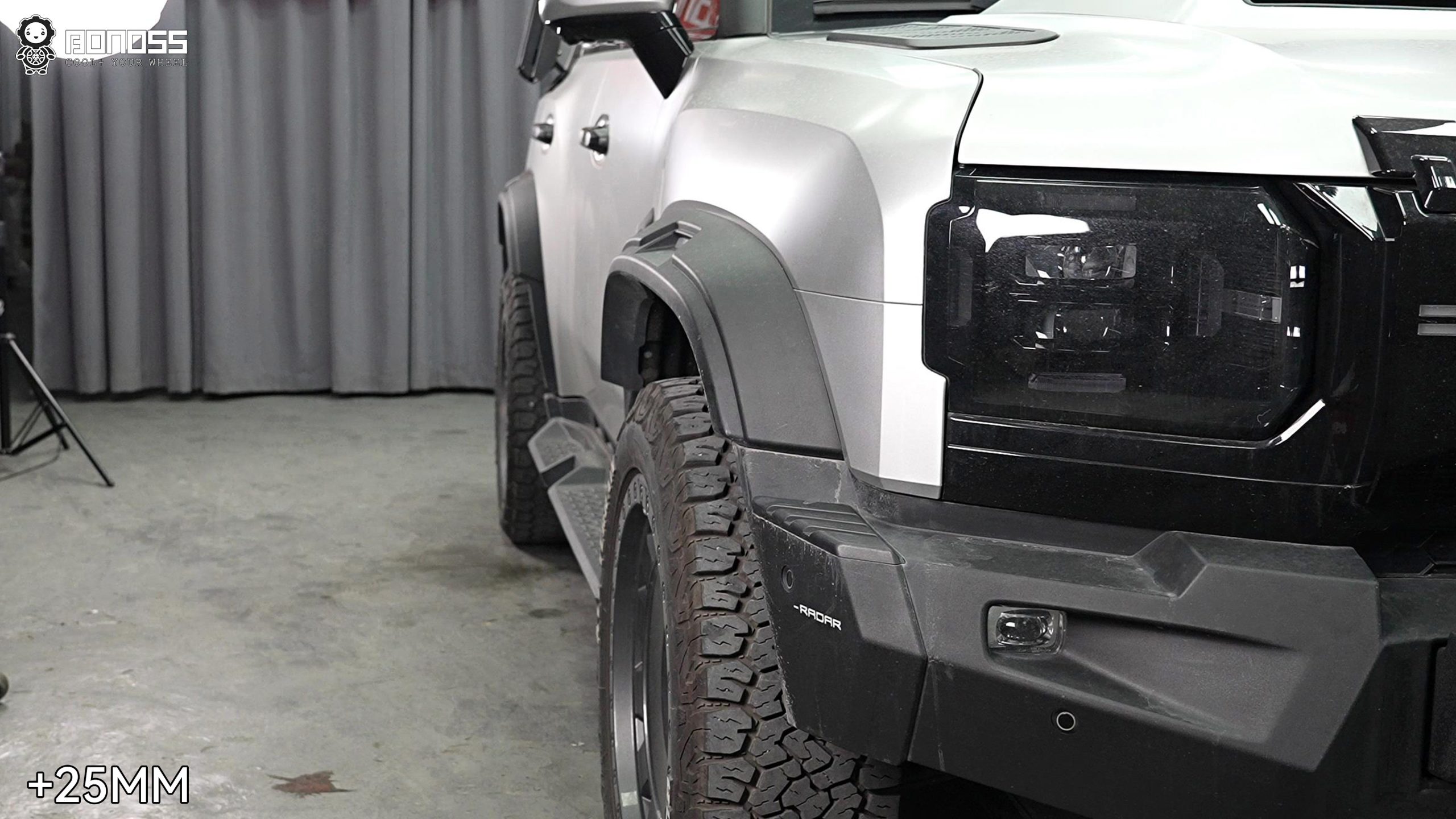 BONOSS Forged Active Cooling 2023 Jetour Traveler Wheel Spacers Front 25mm Rear 25mm Before and After (4)