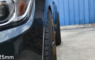 Best Spacers Mustang GT Size Chart for Fitment BONOSS Forged Active Cooling Adapters Hubcentric Spacers Pros Before and After Example (3)