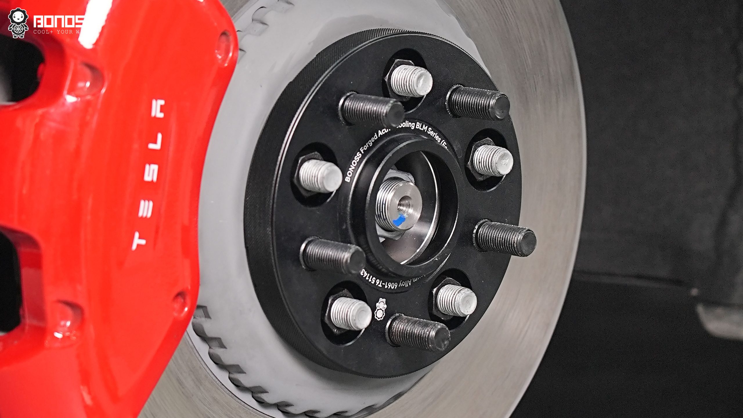 Tesla Wheel Spacers Cost Analysis 2026 Is It Worth BONOSS Forged Active Cooling Adapters Hubcentric Spacers Pros Before and After Example (1)