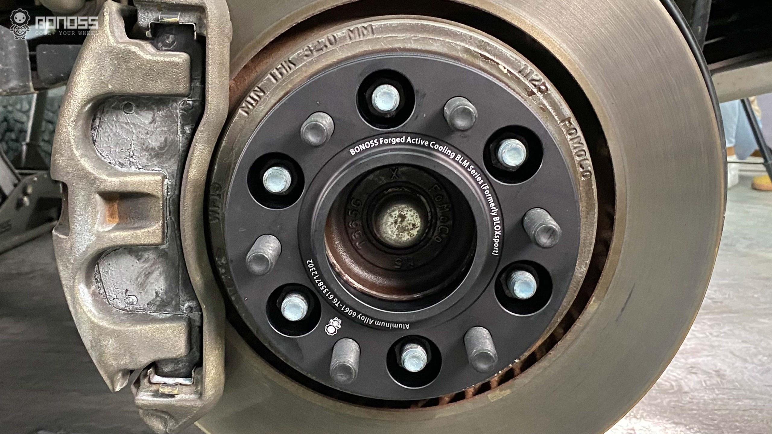 What Size 2019 Ford Ranger Wheel Spacers Are Best BONOSS Forged Active Cooling Adapters Hubcentric Spacers Pros Before and After Example (3)