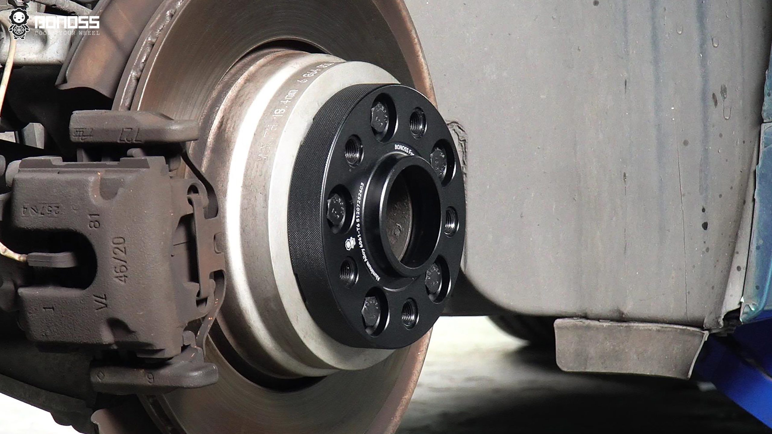 BONOSS Forged Active Cooling 2005 BMW 7 Series Wheel Spacers Front 20mm Rear 25mm Before and After (15)