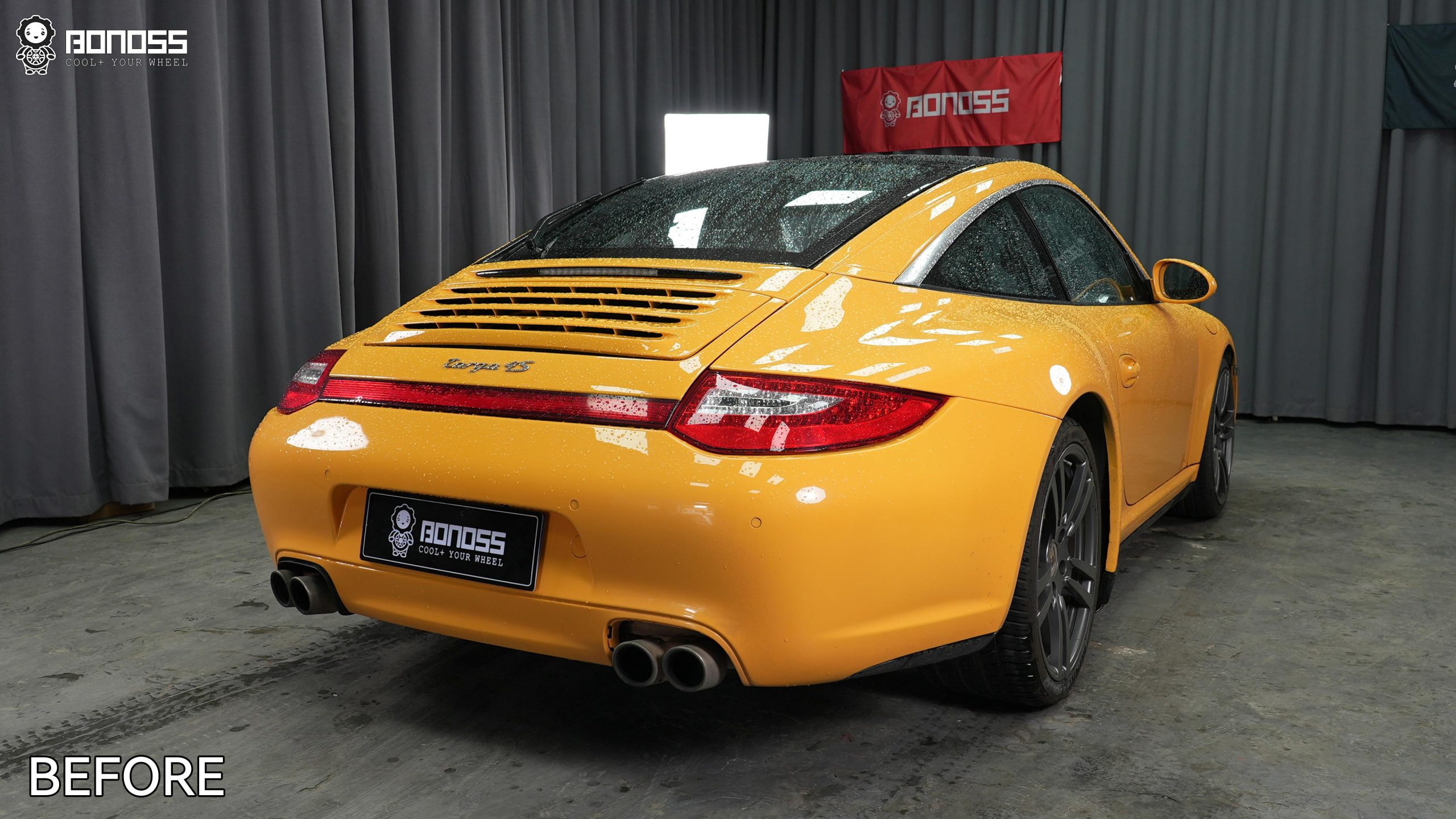 BONOSS Forged Active Cooling 2010 Porsche 911 Wheel Spacers Rear 25mm Before and After (5)
