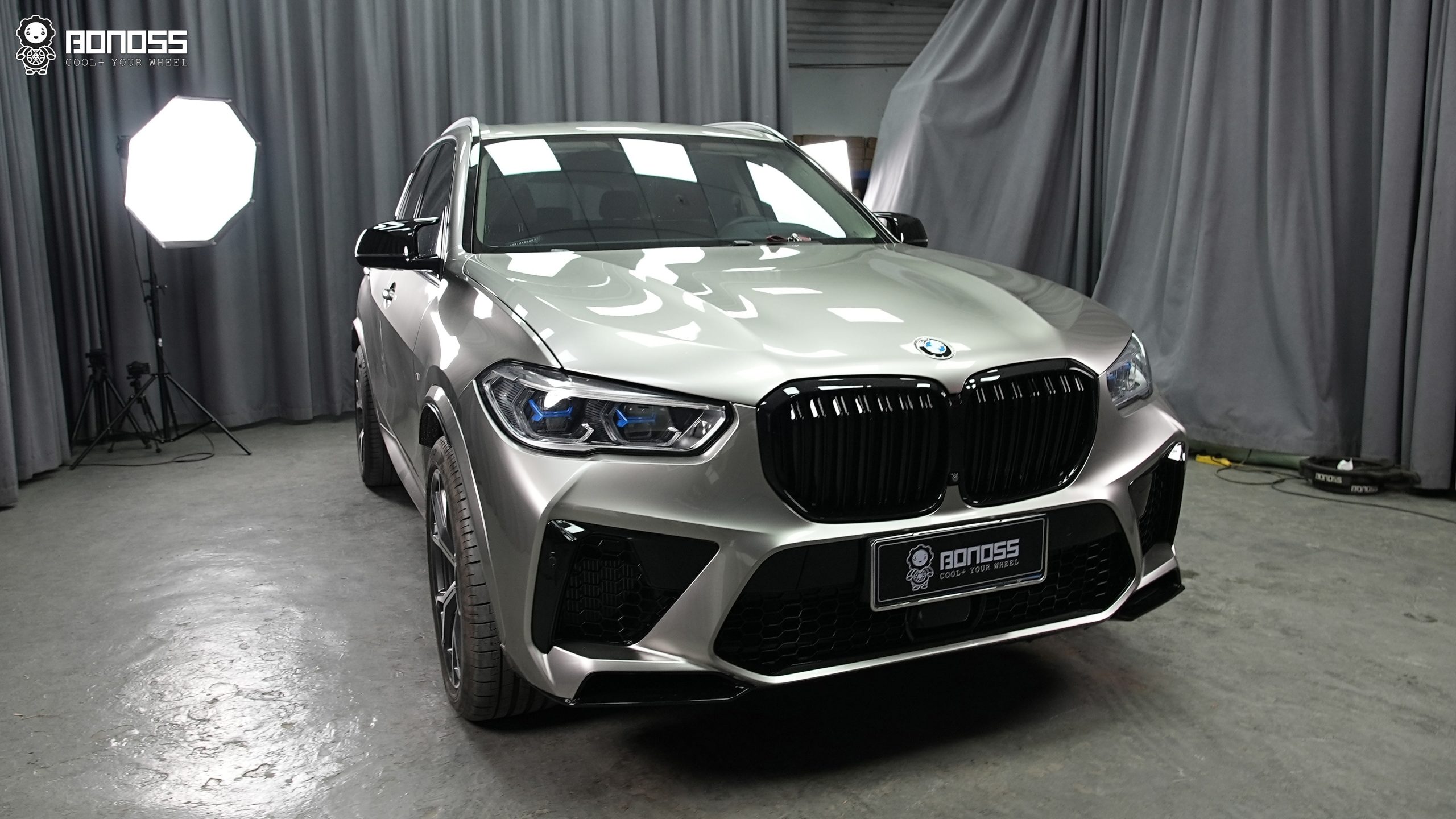 BONOSS Forged Active Cooling 2020 BMW X5 Wheel Spacers Front 20mm Rear 25mm Before and After (2)