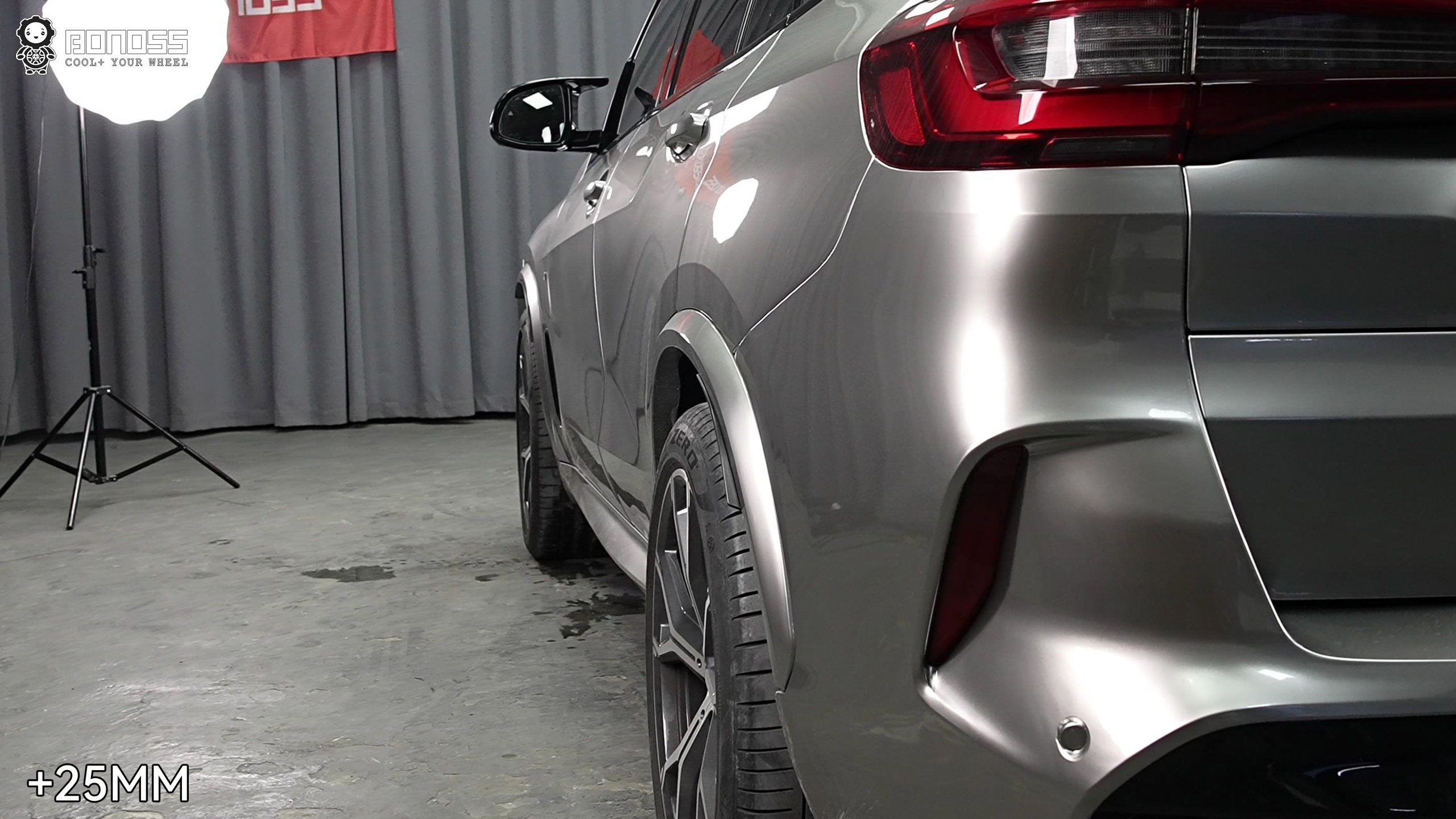 BONOSS Forged Active Cooling 2020 BMW X5 Wheel Spacers Front 20mm Rear 25mm Before and After (5)