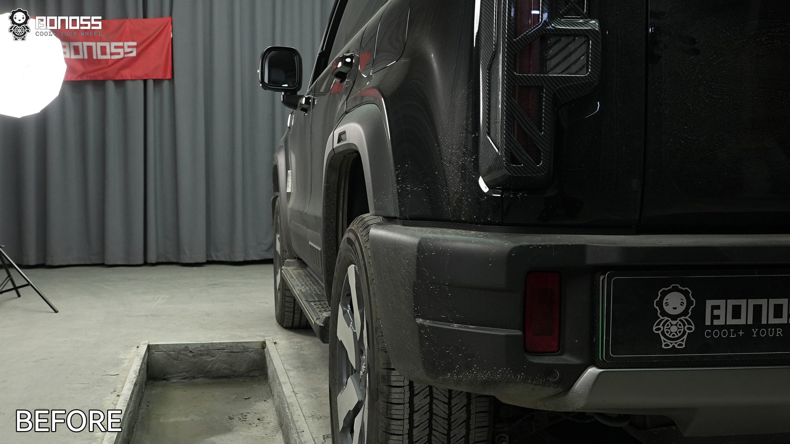 BONOSS Forged Active Cooling 2025 BAIC BJ40 Wheel Spacers Front 38.1mm Rear 38.1mm Before and Afte (10)