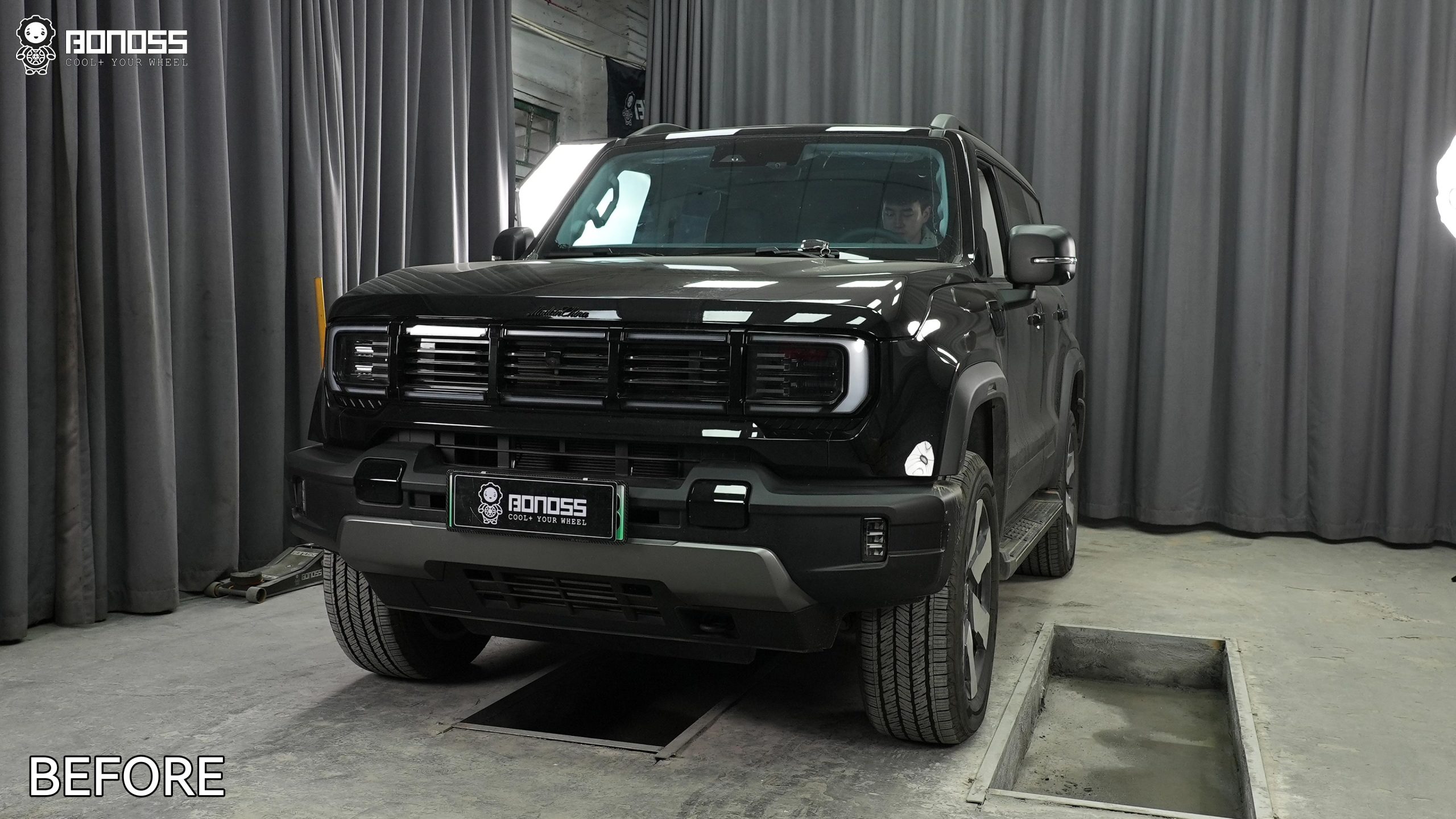 BONOSS Forged Active Cooling 2025 BAIC BJ40 Wheel Spacers Front 38.1mm Rear 38.1mm Before and Afte (7)