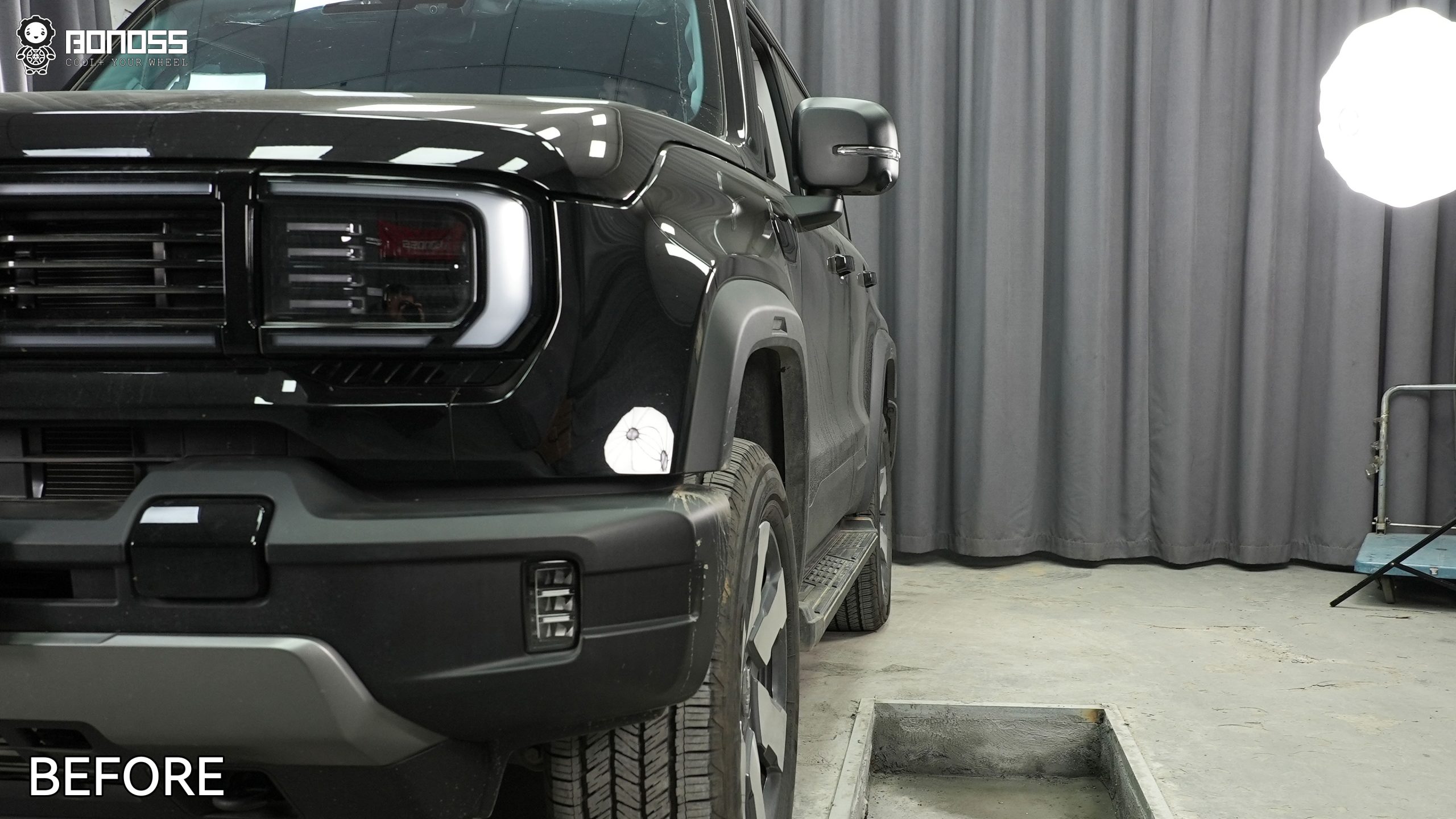BONOSS Forged Active Cooling 2025 BAIC BJ40 Wheel Spacers Front 38.1mm Rear 38.1mm Before and Afte (8)
