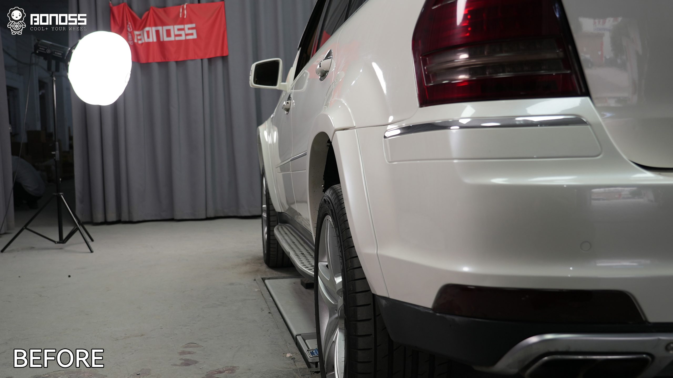 BONOSS Forged Lightweight Plus 2012 Mercedes-Benz GL-Class Wheel Spacers Front 20mm Rear 20mm Before and After (10)