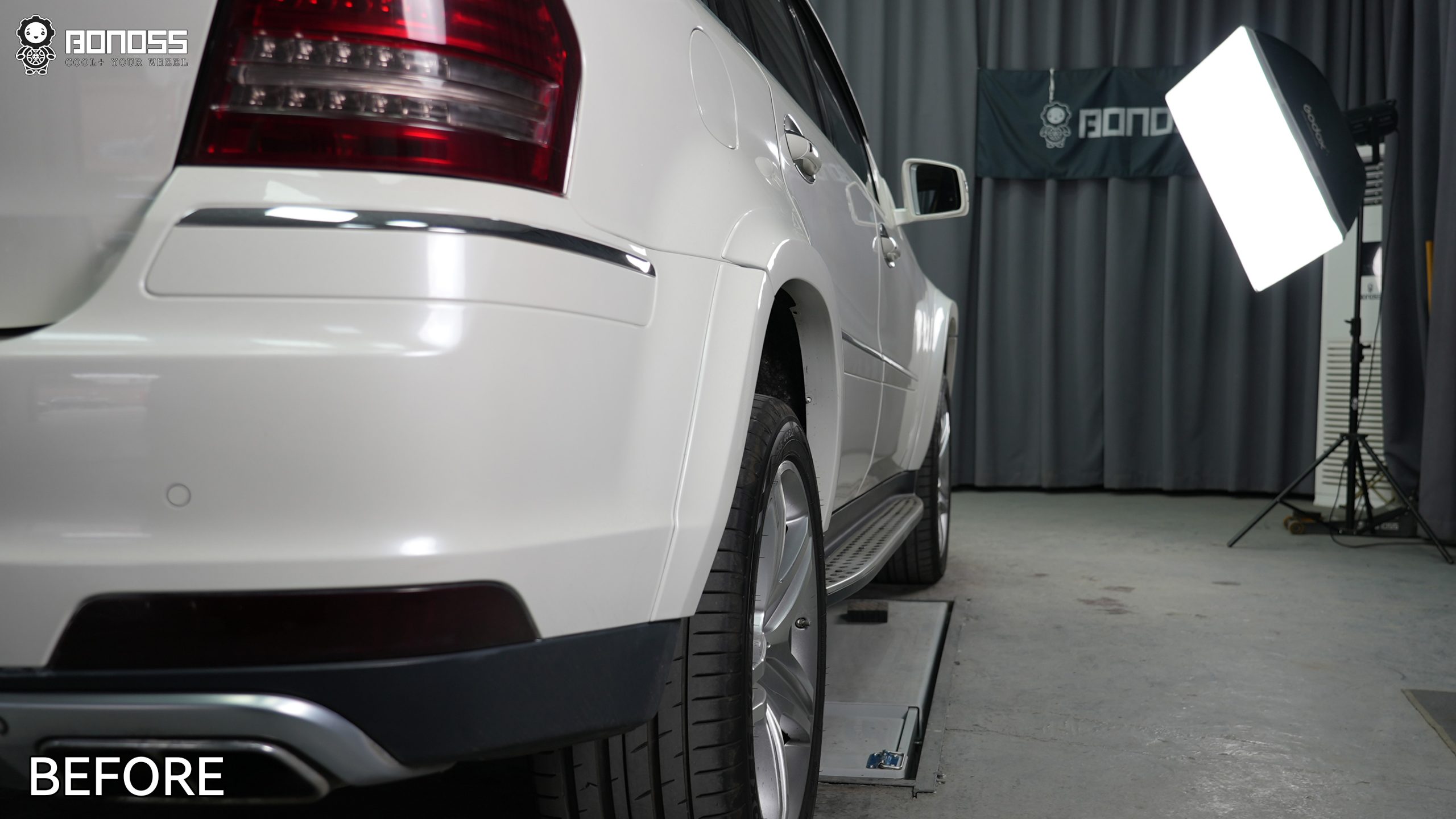 BONOSS Forged Lightweight Plus 2012 Mercedes-Benz GL-Class Wheel Spacers Front 20mm Rear 20mm Before and After (11)