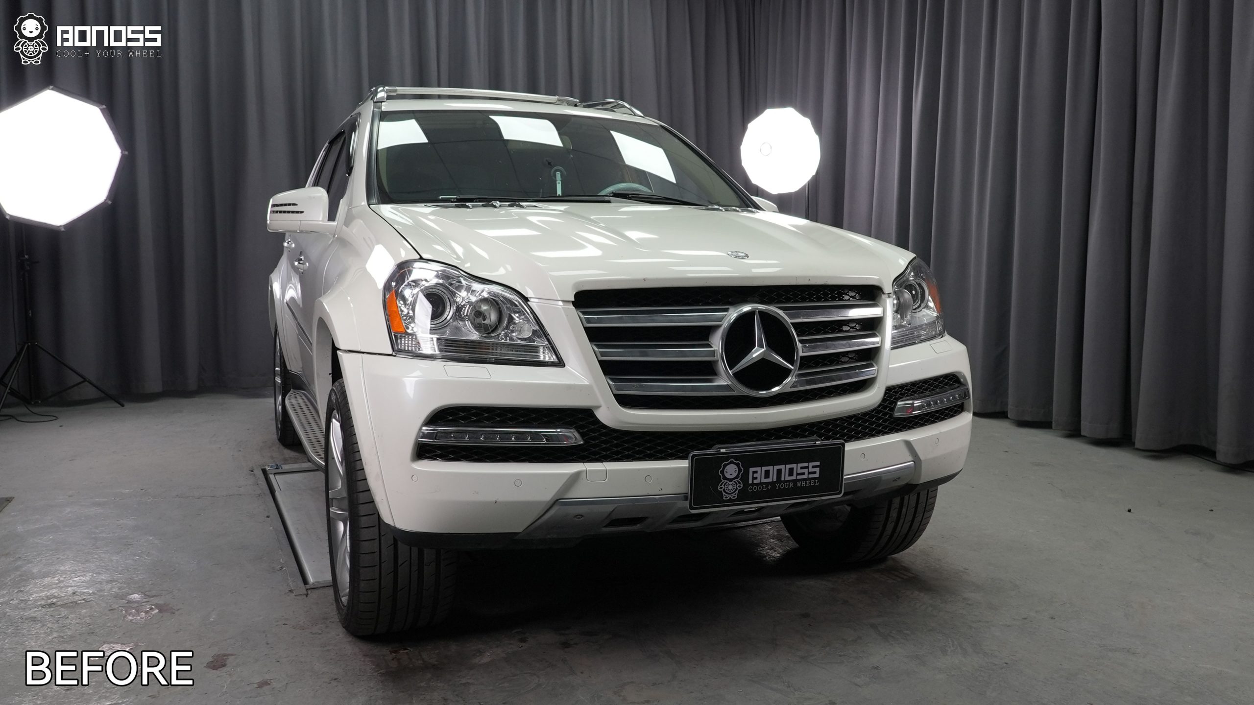 BONOSS Forged Lightweight Plus 2012 Mercedes-Benz GL-Class Wheel Spacers Front 20mm Rear 20mm Before and After (7)