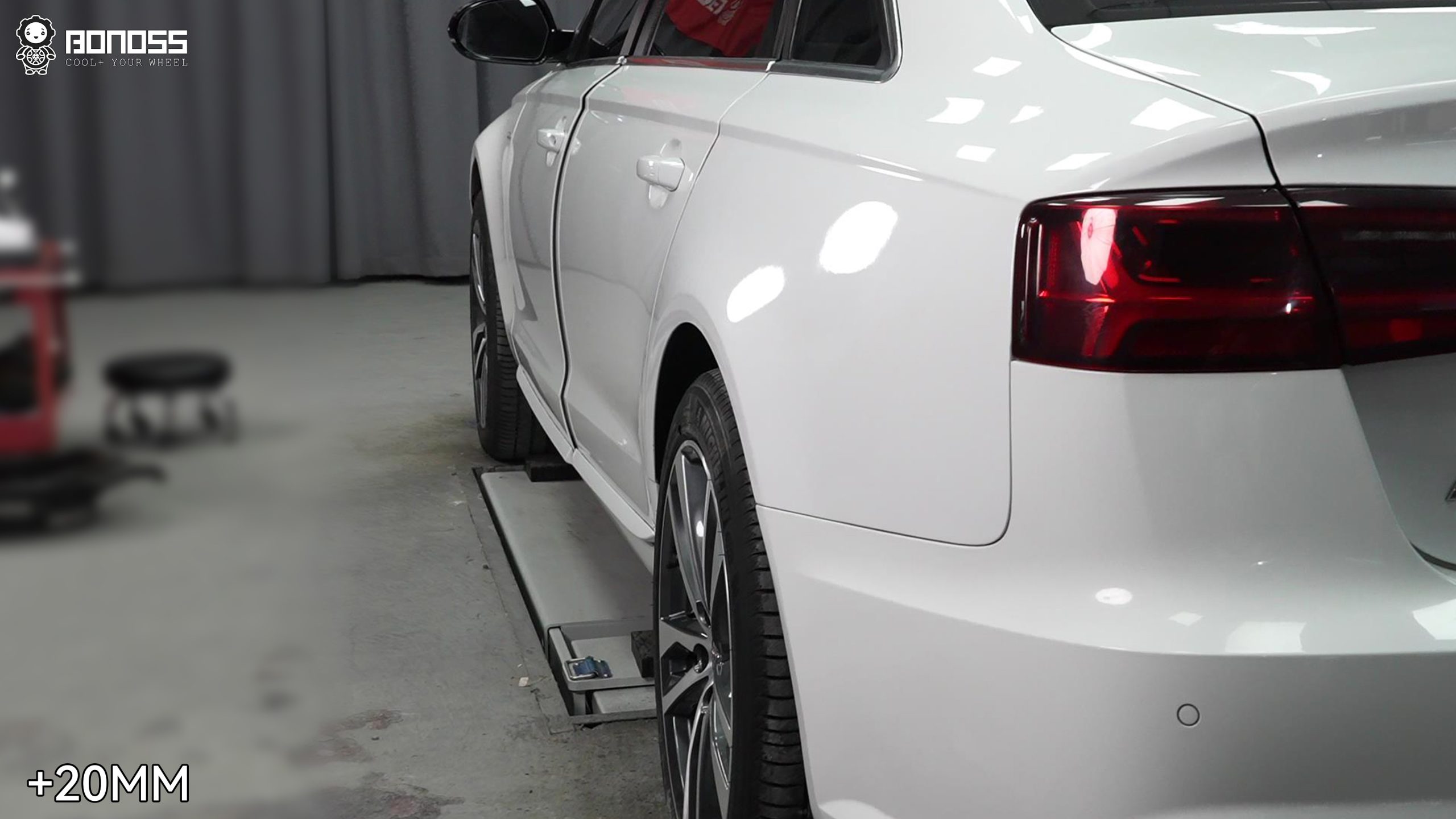 BONOSS Forged Lightweight Plus 2014 Audi A6 Wheel Spacers Front 12mm Rear 20mm Before and After (5)