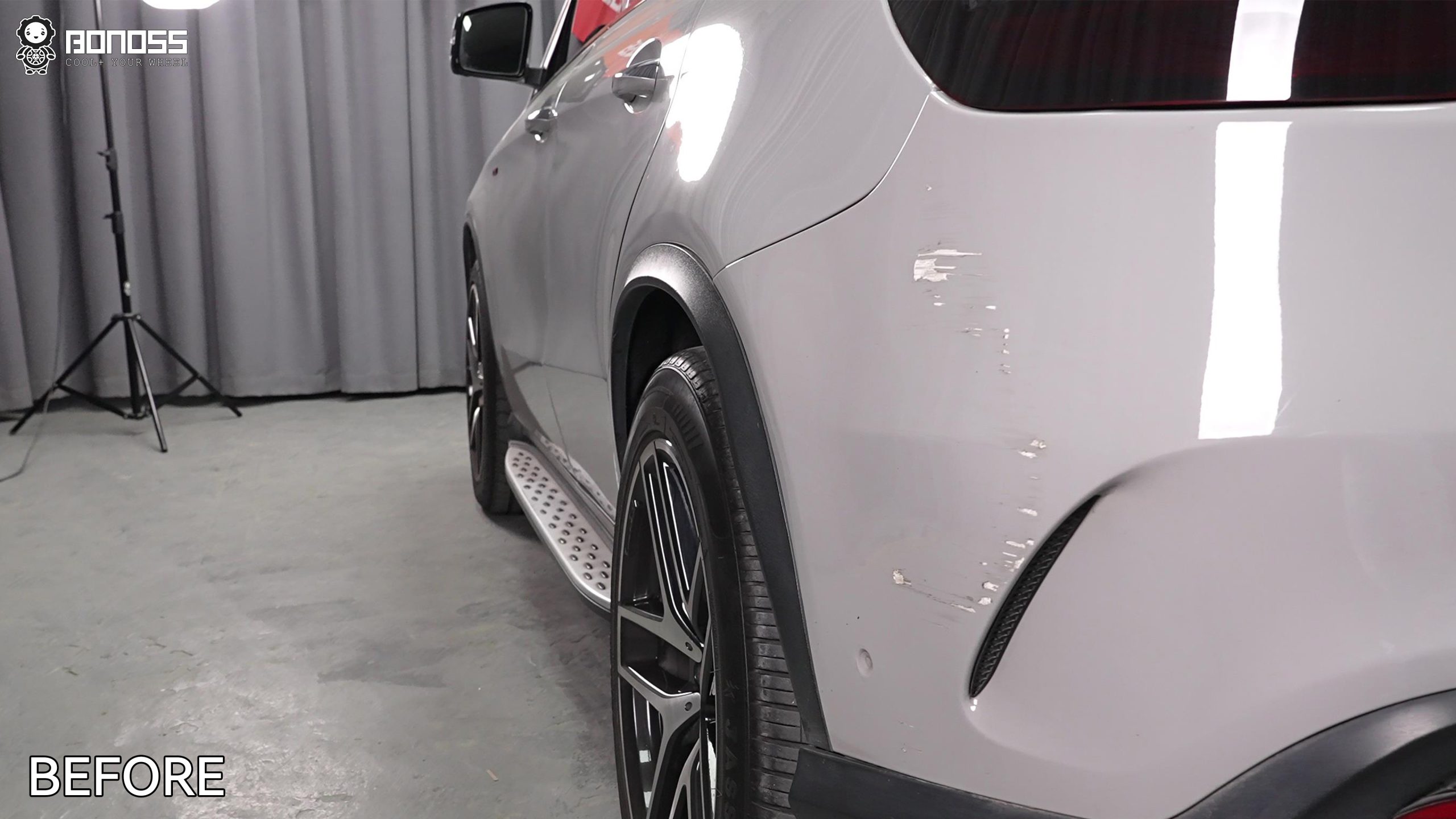 BONOSS Forged Lightweight Plus 2015 Mercedes-Benz GLE-Class Wheel Spacers Front 15mm Rear 20mm Before and After (10)