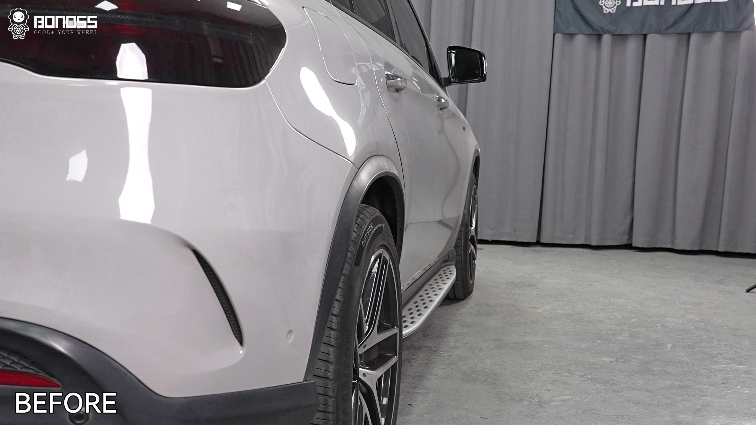 BONOSS Forged Lightweight Plus 2015 Mercedes-Benz GLE-Class Wheel Spacers Front 15mm Rear 20mm Before and After (11)