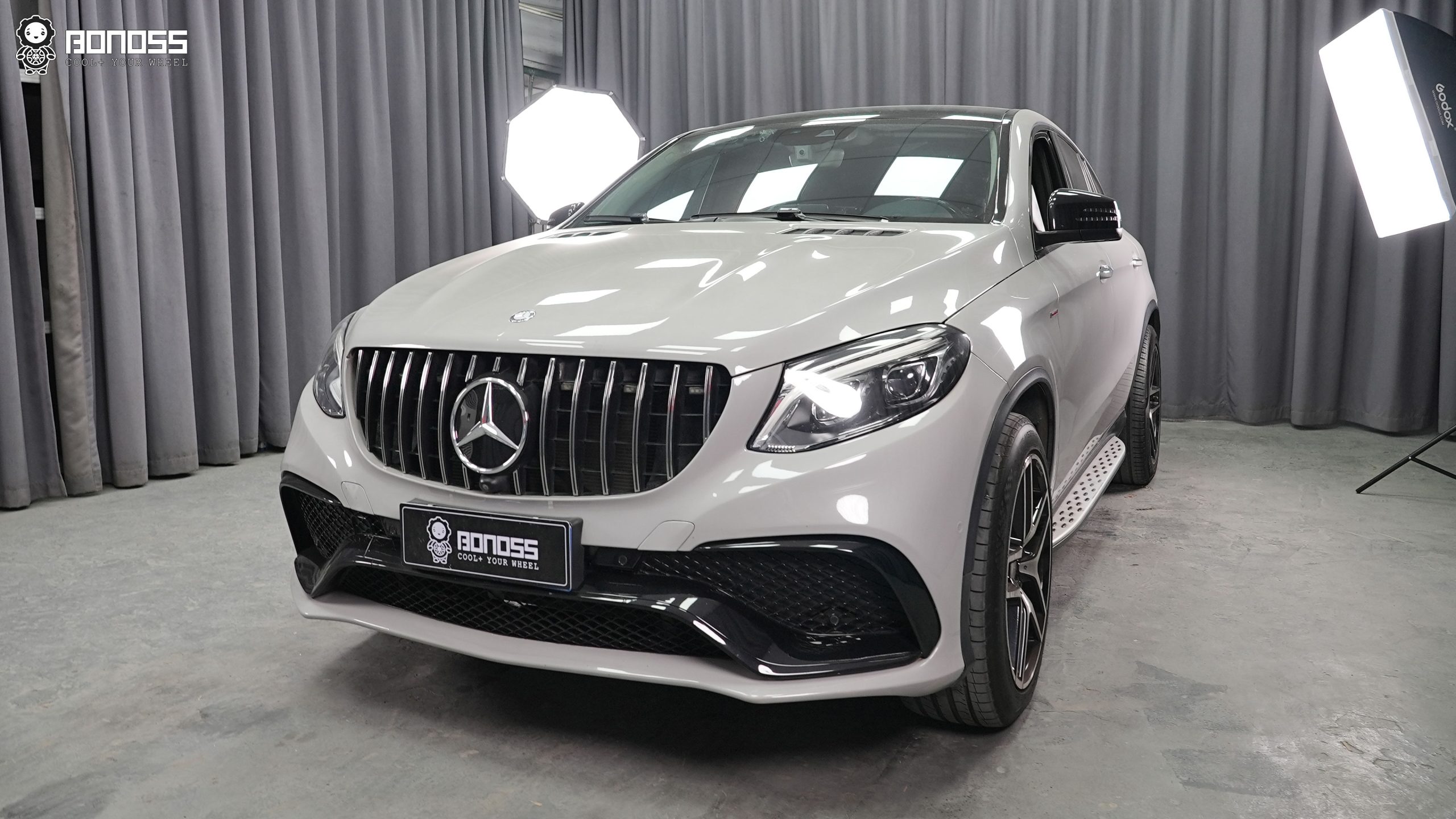 BONOSS Forged Lightweight Plus 2015 Mercedes-Benz GLE-Class Wheel Spacers Front 15mm Rear 20mm Before and After (2)