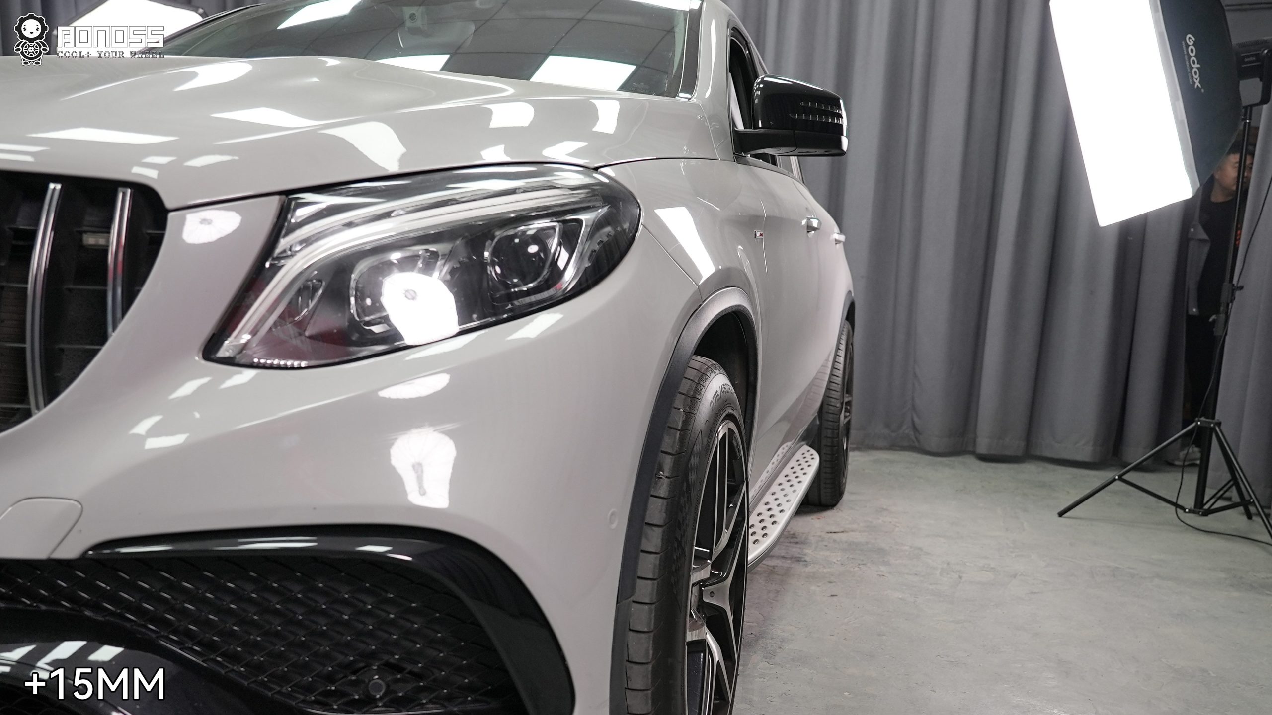 BONOSS Forged Lightweight Plus 2015 Mercedes-Benz GLE-Class Wheel Spacers Front 15mm Rear 20mm Before and After (3)