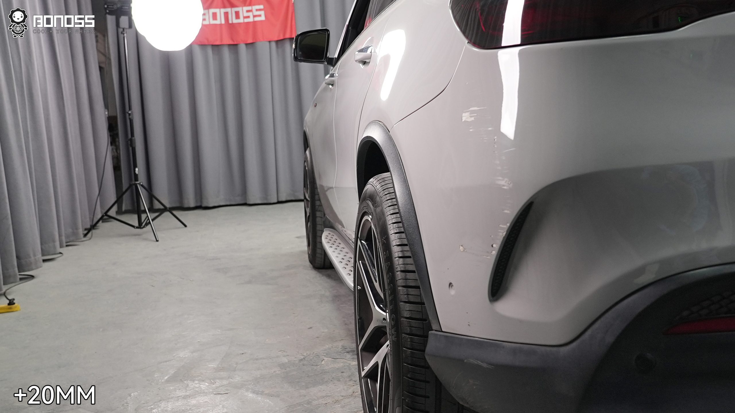 BONOSS Forged Lightweight Plus 2015 Mercedes-Benz GLE-Class Wheel Spacers Front 15mm Rear 20mm Before and After (5)
