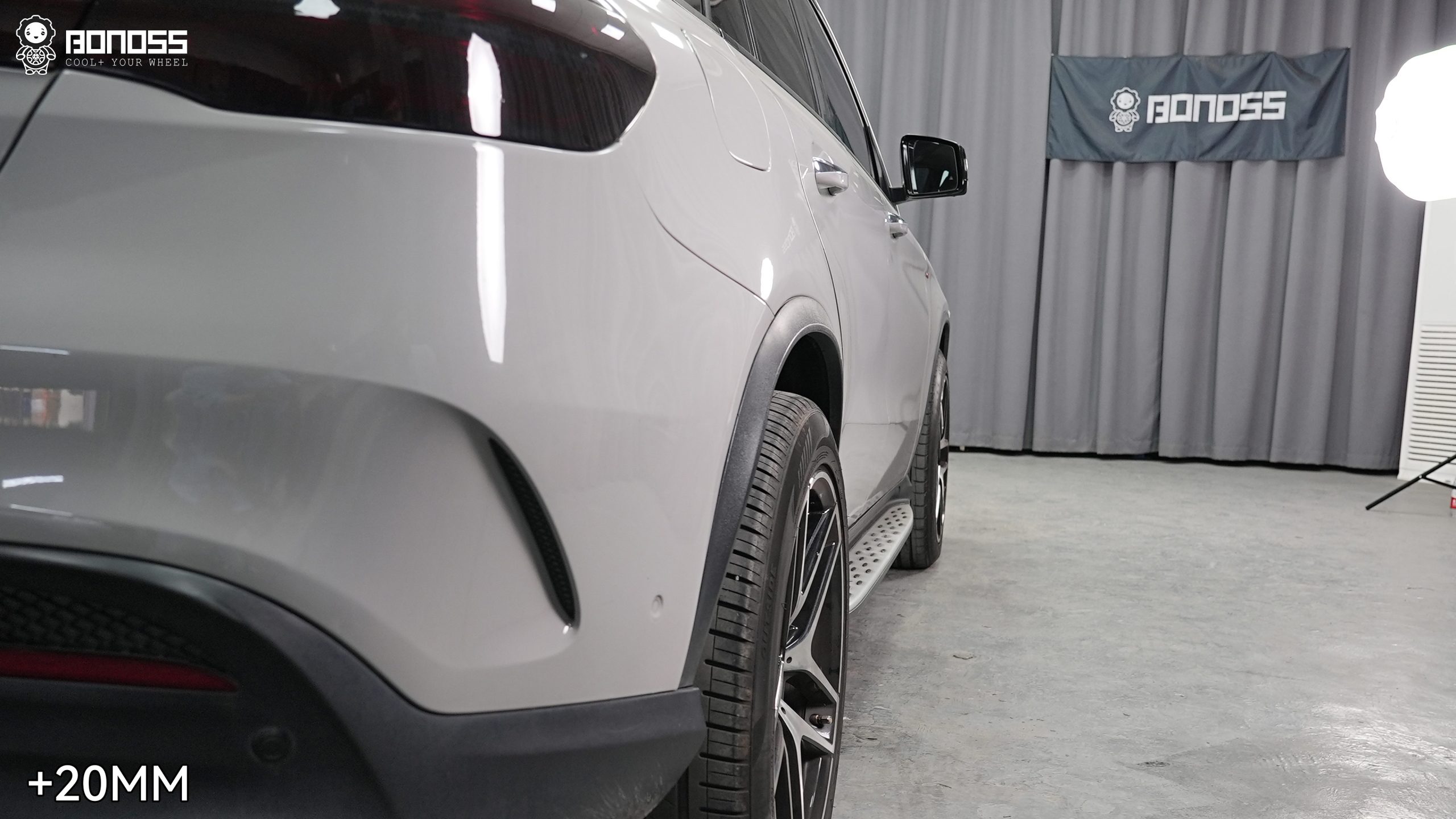 BONOSS Forged Lightweight Plus 2015 Mercedes-Benz GLE-Class Wheel Spacers Front 15mm Rear 20mm Before and After (6)