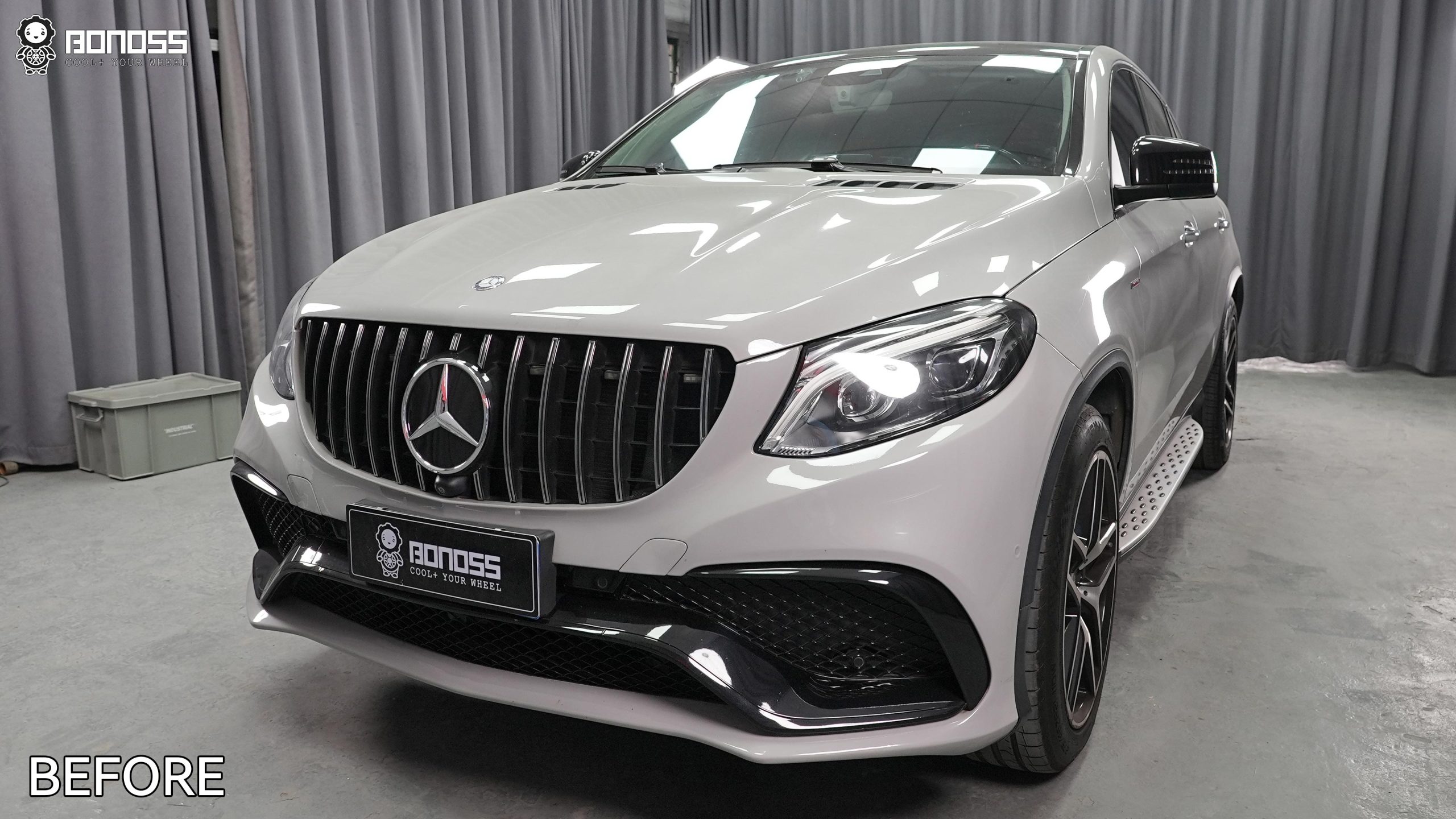 BONOSS Forged Lightweight Plus 2015 Mercedes-Benz GLE-Class Wheel Spacers Front 15mm Rear 20mm Before and After (7)