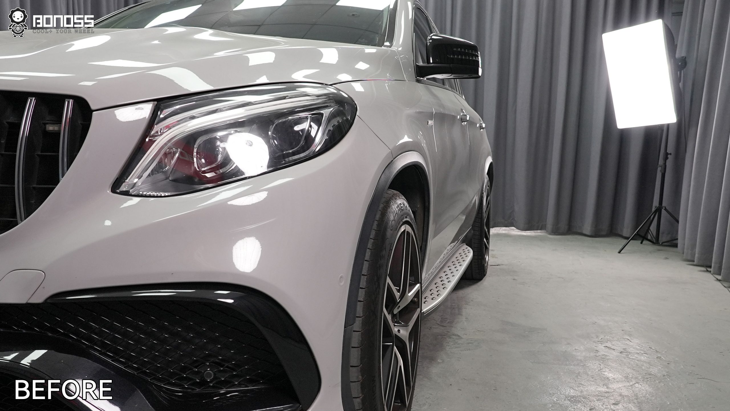 BONOSS Forged Lightweight Plus 2015 Mercedes-Benz GLE-Class Wheel Spacers Front 15mm Rear 20mm Before and After (8)