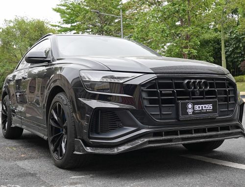 BONOSS Forged Lightweight Plus 2019 Audi Q8 Wheel Spacers Front 5mm Rear 15mm Before and After