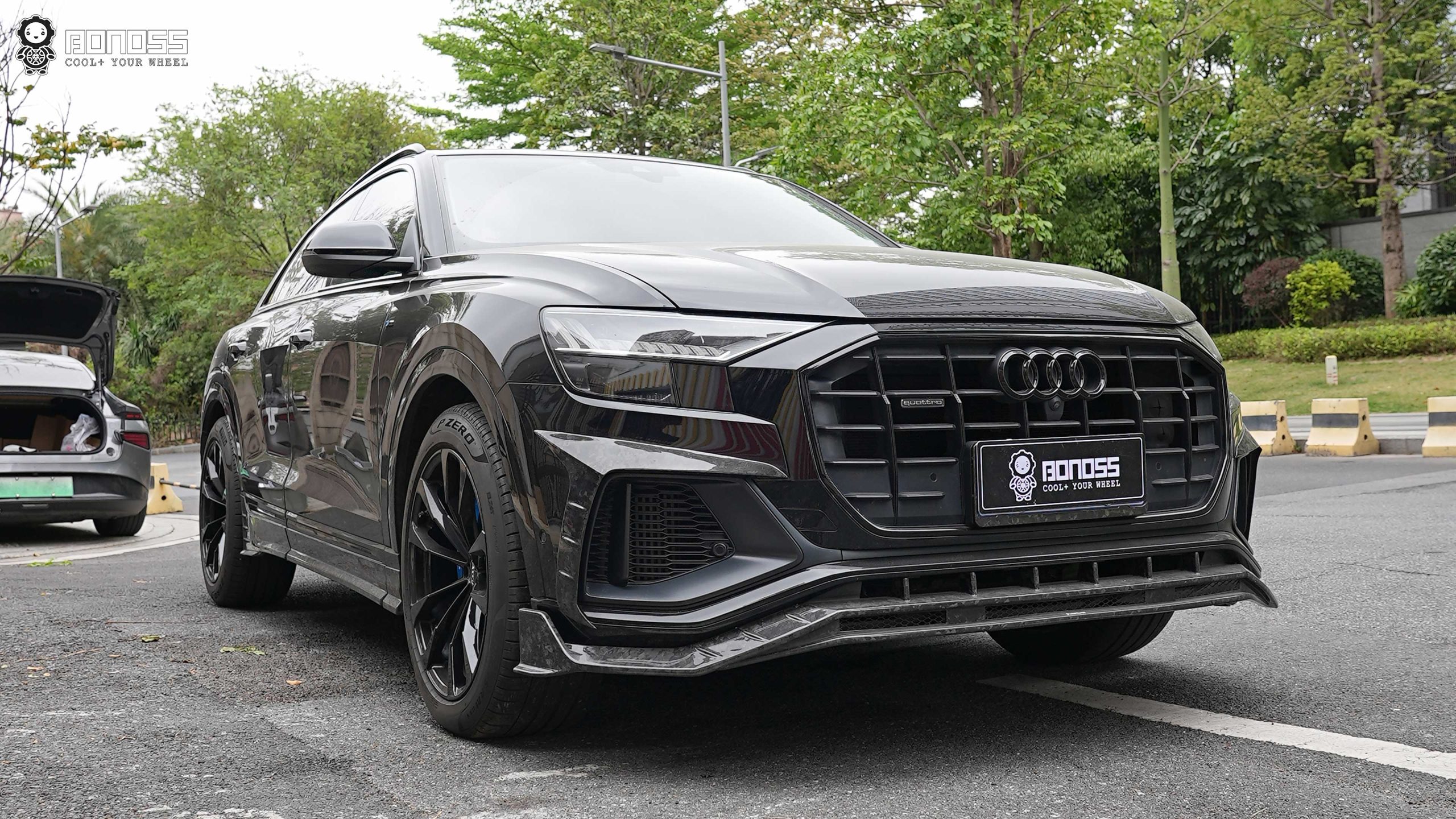 BONOSS Forged Lightweight Plus 2019 Audi Q8 Wheel Spacers Front 5mm Rear 15mm Before and After (2)