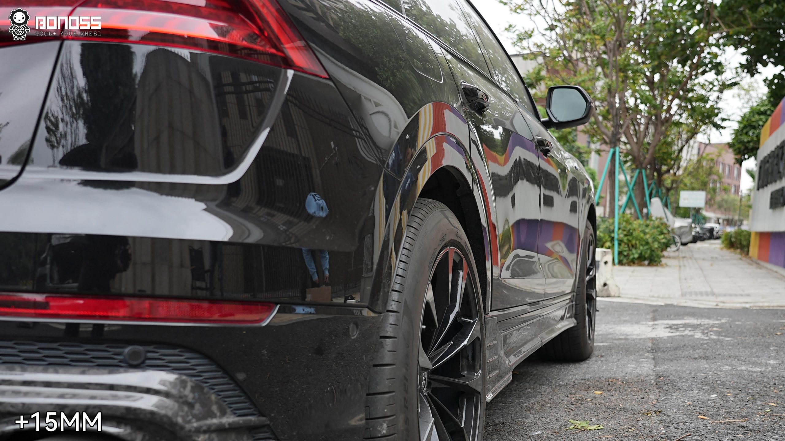 BONOSS Forged Lightweight Plus 2019 Audi Q8 Wheel Spacers Front 5mm Rear 15mm Before and After (6)