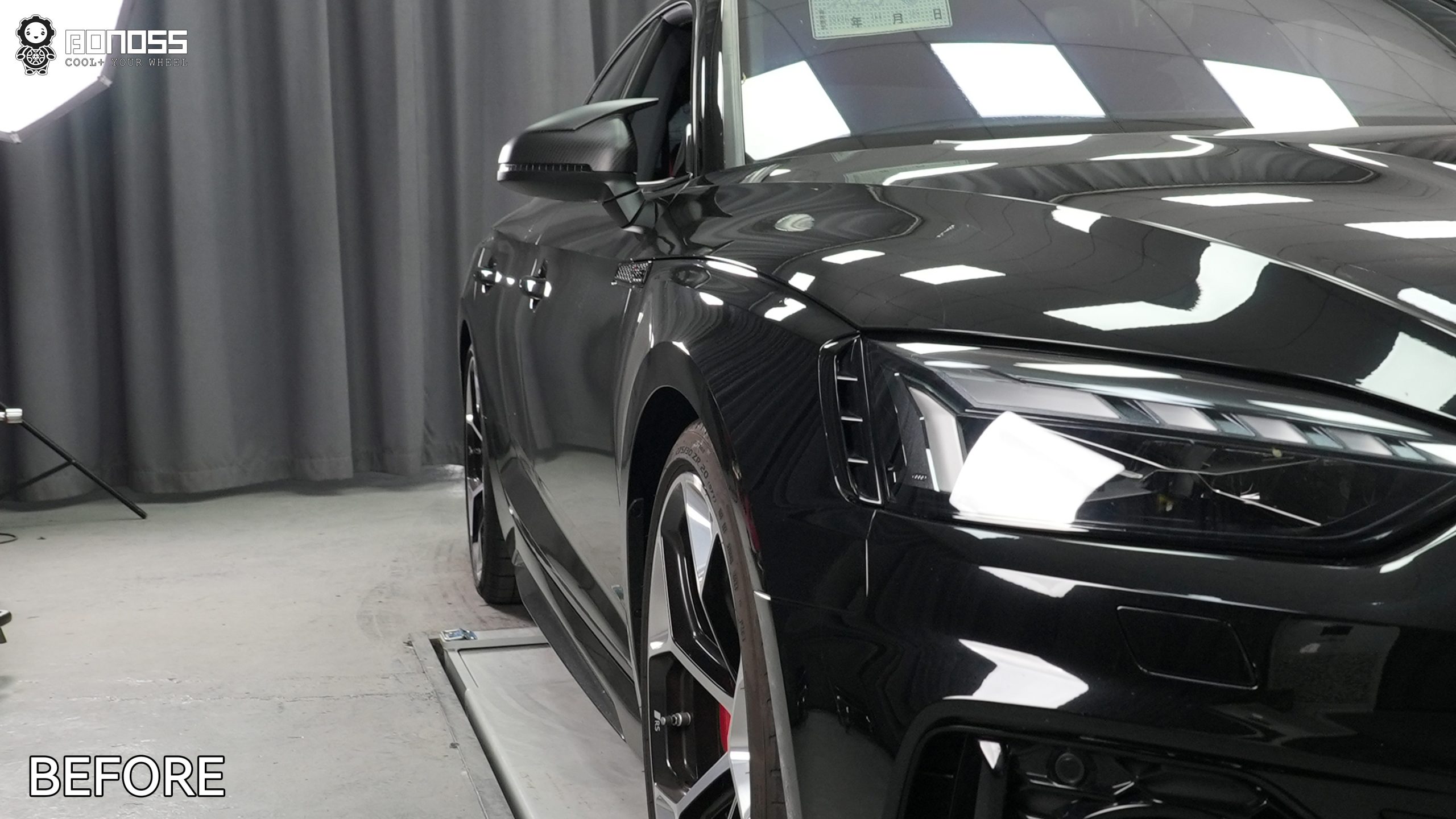 BONOSS Forged Lightweight Plus 2021 Audi RS5 Wheel Spacers Front 12mm Rear 12mm Before and After (9)