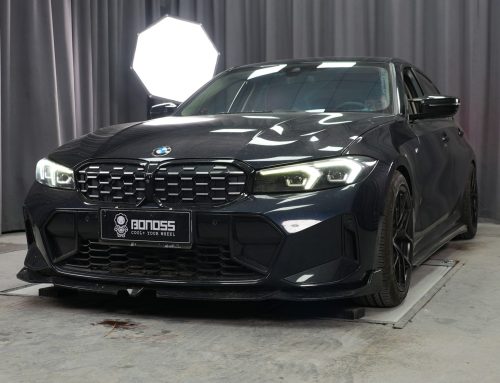 BONOSS Forged Lightweight Plus 2023 BMW 3 Series Wheel Spacers Front 18mm Rear 12mm Before and After