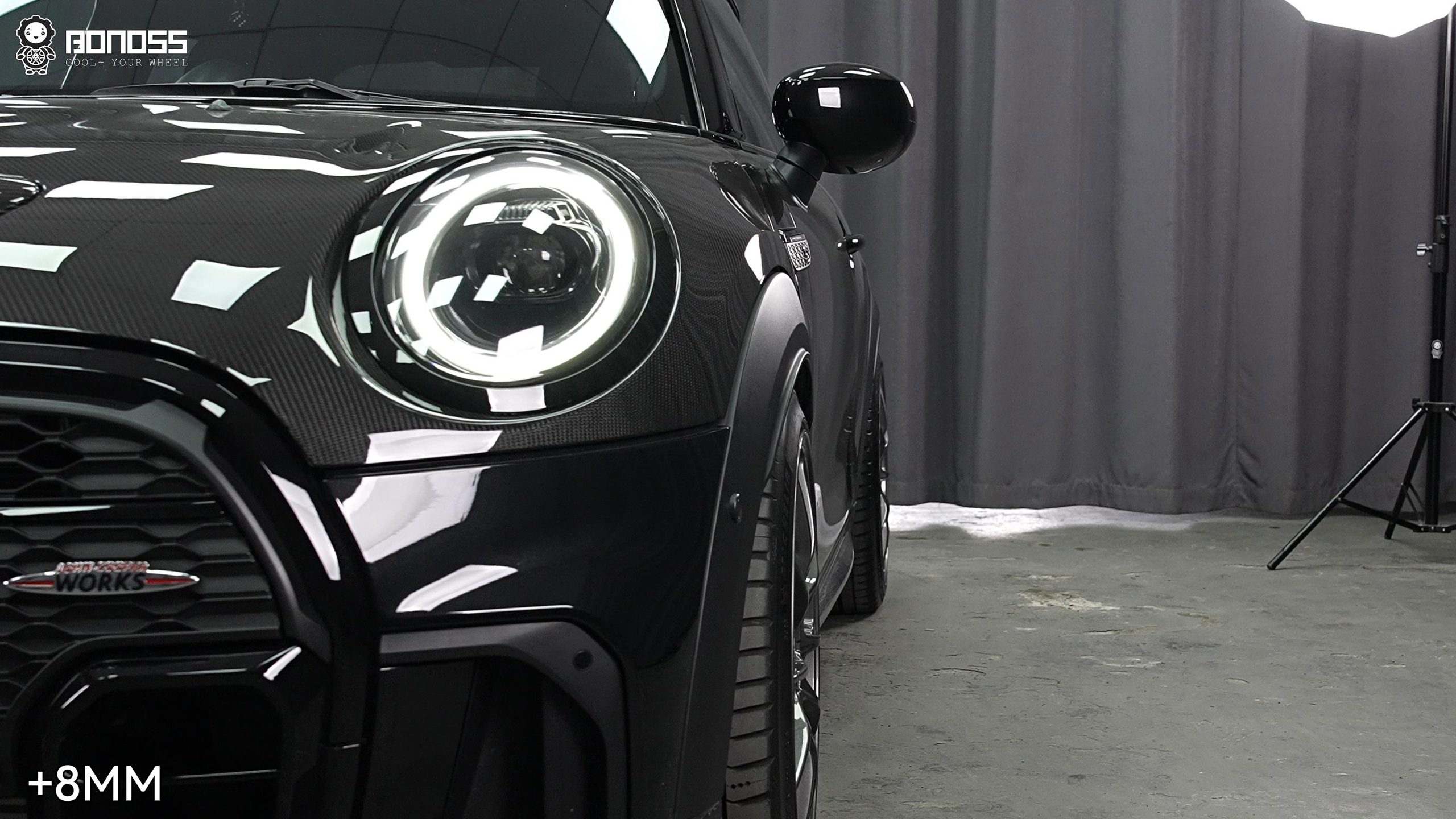 BONOSS Forged Lightweight Plus 2023 MINI Cooper Wheel Spacers Front 8mm Rear 10mm Before and After (3)